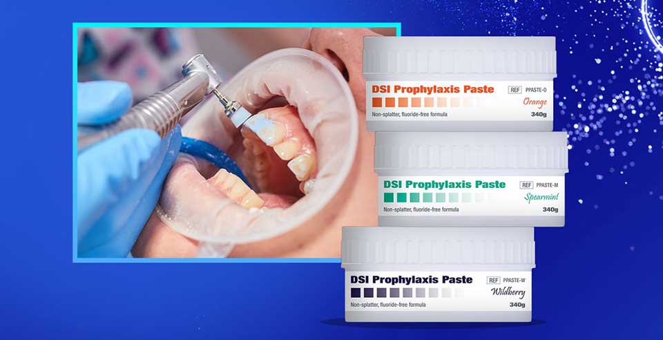 DSI Prophylaxis Paste- 8 Natural Flavors for instant teeth whitening