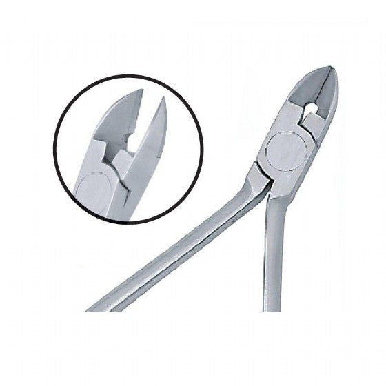 OrthoPremium Ligature Wire Pin Cutters Wide Beak 15° Angle 12.5 cm