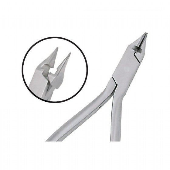 Ortho Dental Bird Beak Tapered Pliers With Cutters 12.5cm