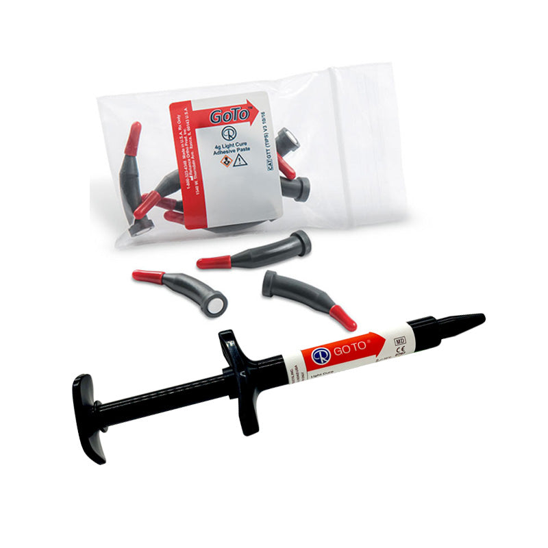 Reliance GoTo Orthodontic Adhesive 4g in Push Syringe or Paste in 10 Tips