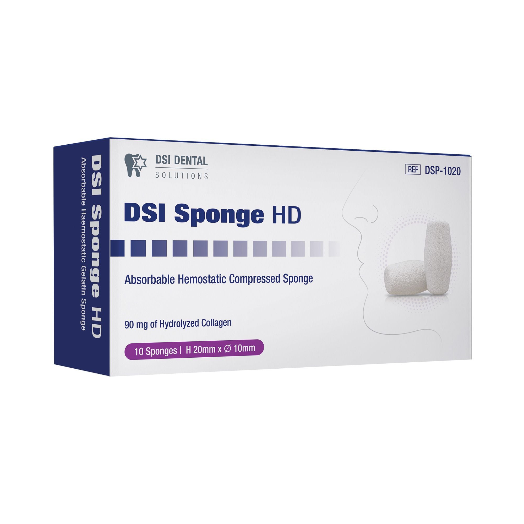 DSI Sponge HD Hemostatic Sterile Plugs 20x10mm