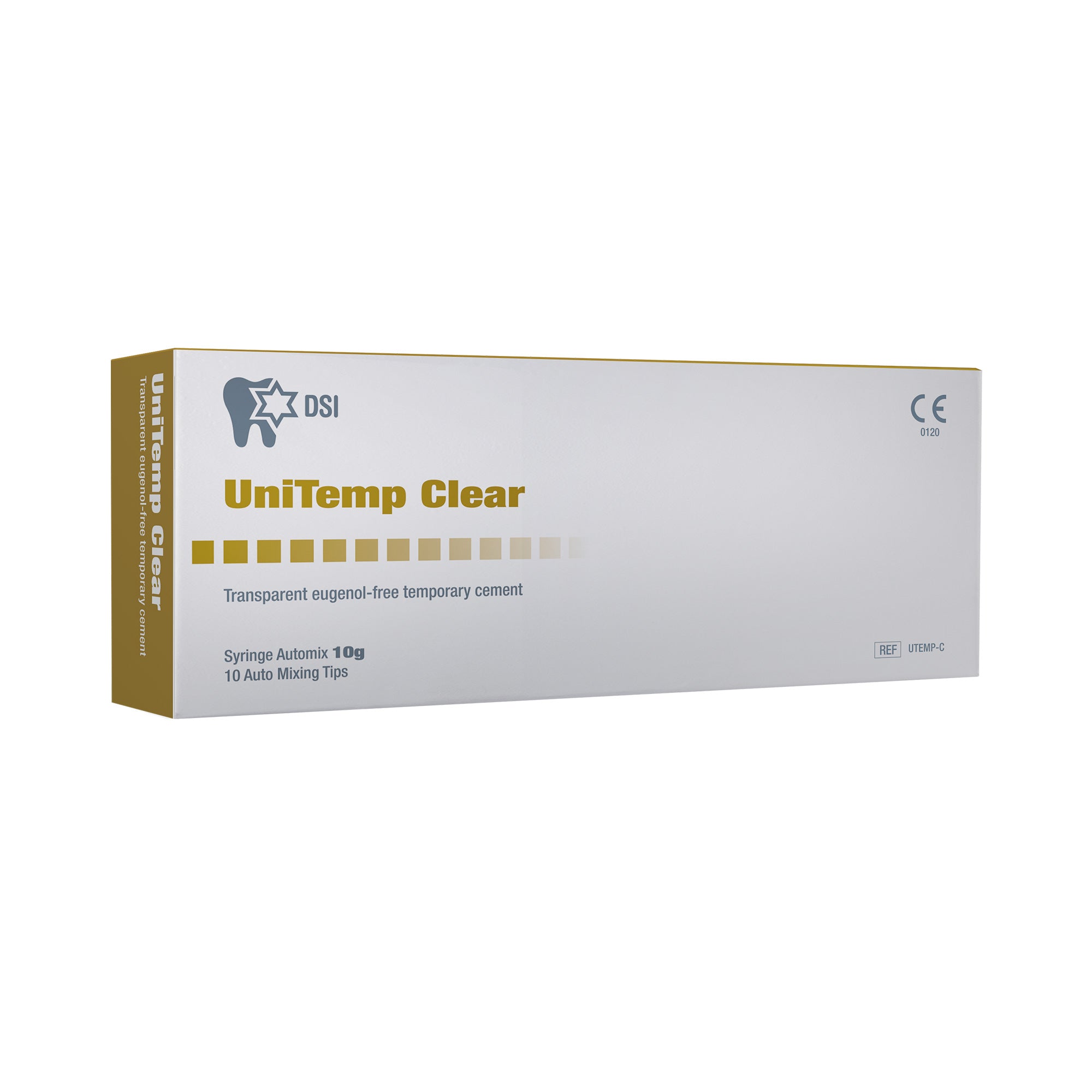 DSI UniTemp Clear Non-Eugenol Temporary Cement Automix Syringe 10g