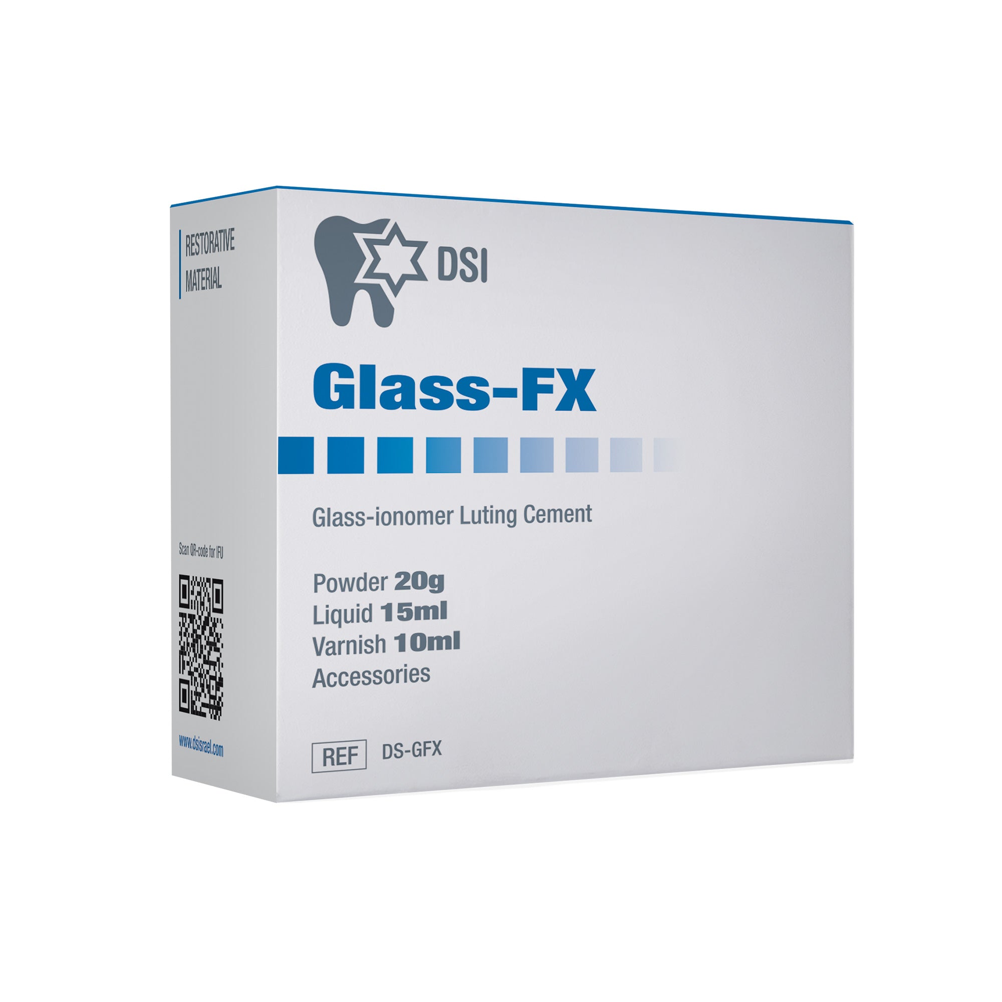 DSI Glass FX Glass-Ionomer Luting Cement 20g + 15ml + 10ml