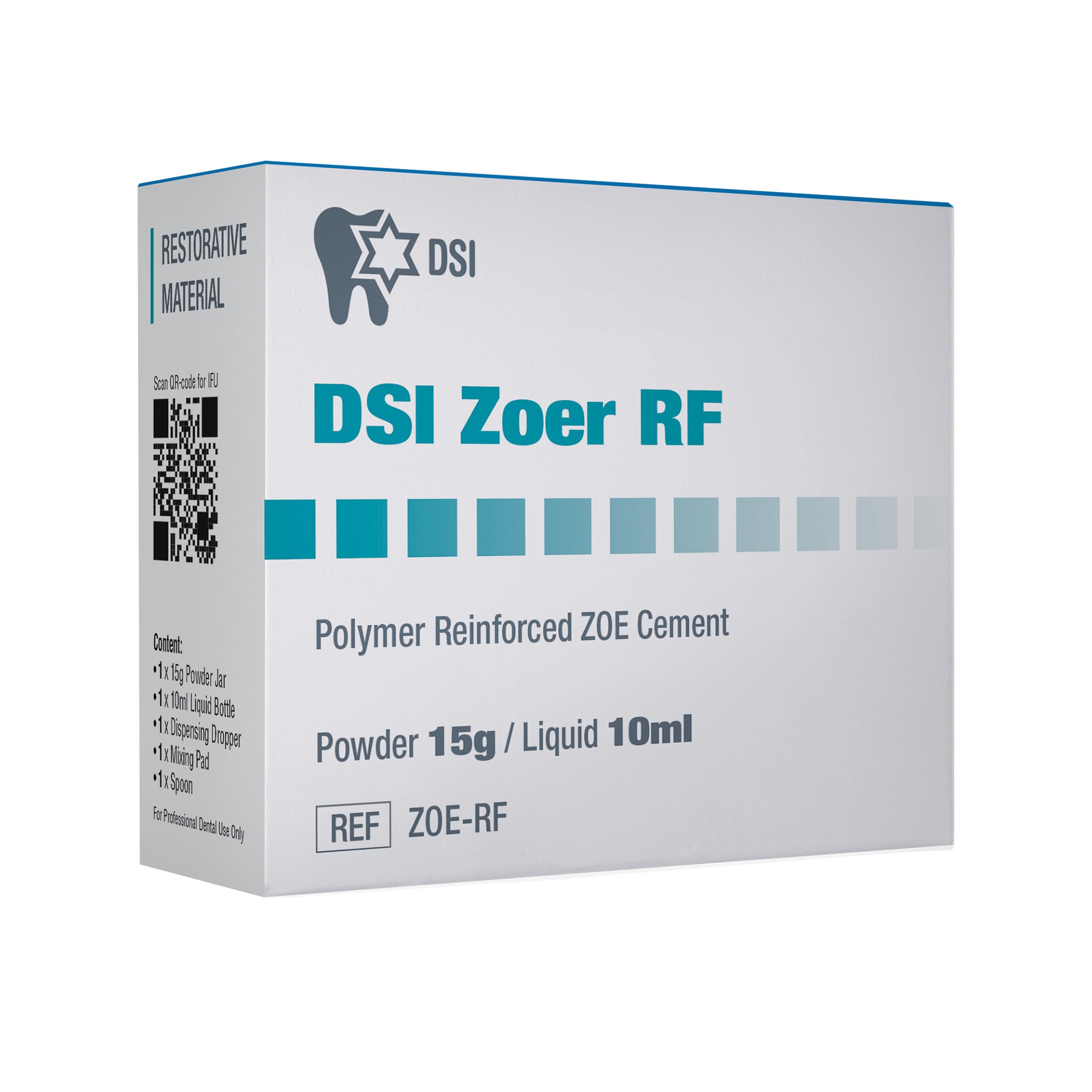 DSI Zoer RF ZOE Polymer Reinforced Temporary Cement 15g + 10ml