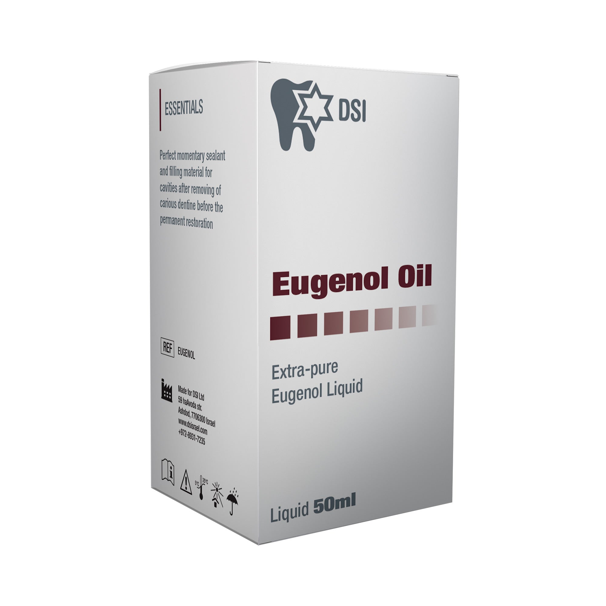 DSI Pure Eugenol Oil For Dental Applications And Pain Relief 50ml 1.7oz