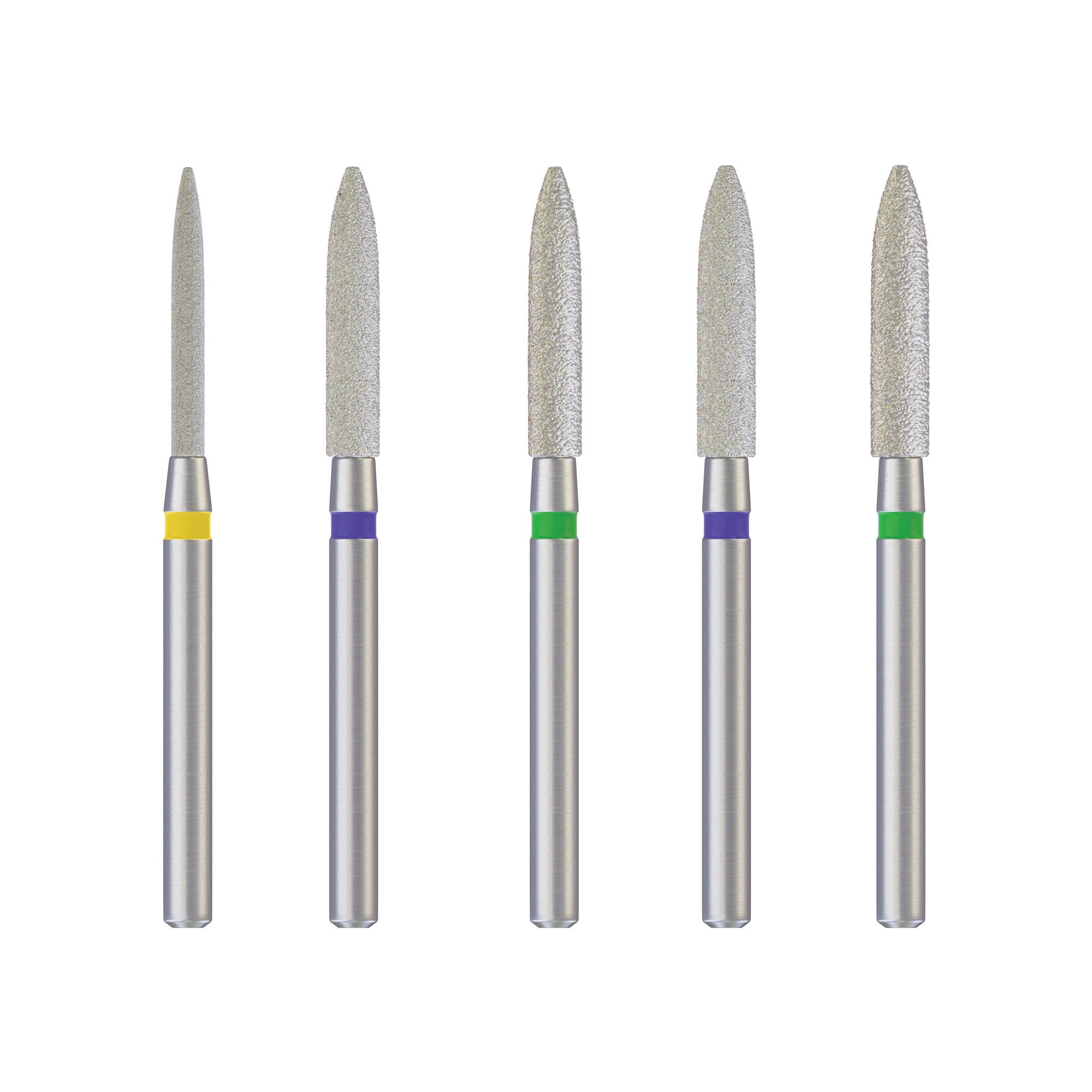 DSI Dental Diamond Burs Pointed Cylindrical (ISO-245) 22mm