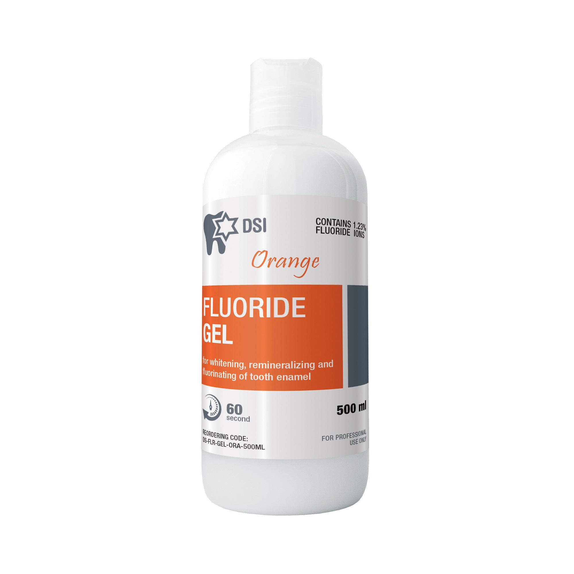 DSI Fluoride Gel 1.23% Preventive Treatment For Teeth 500ml 17oz