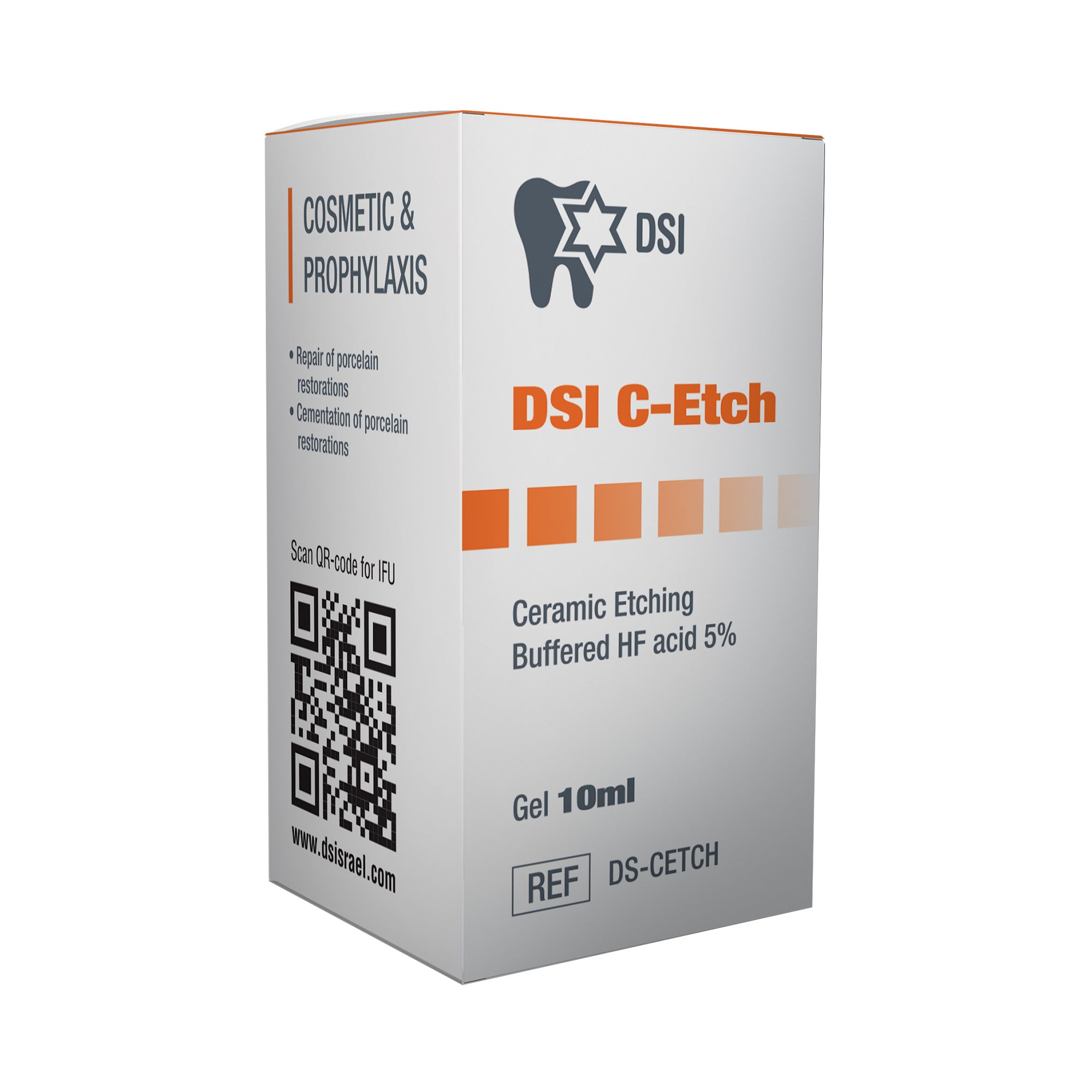 DSI C-Etch Etching For Ceramic & Porcelain 5% BHF Acid 10ml Bottle