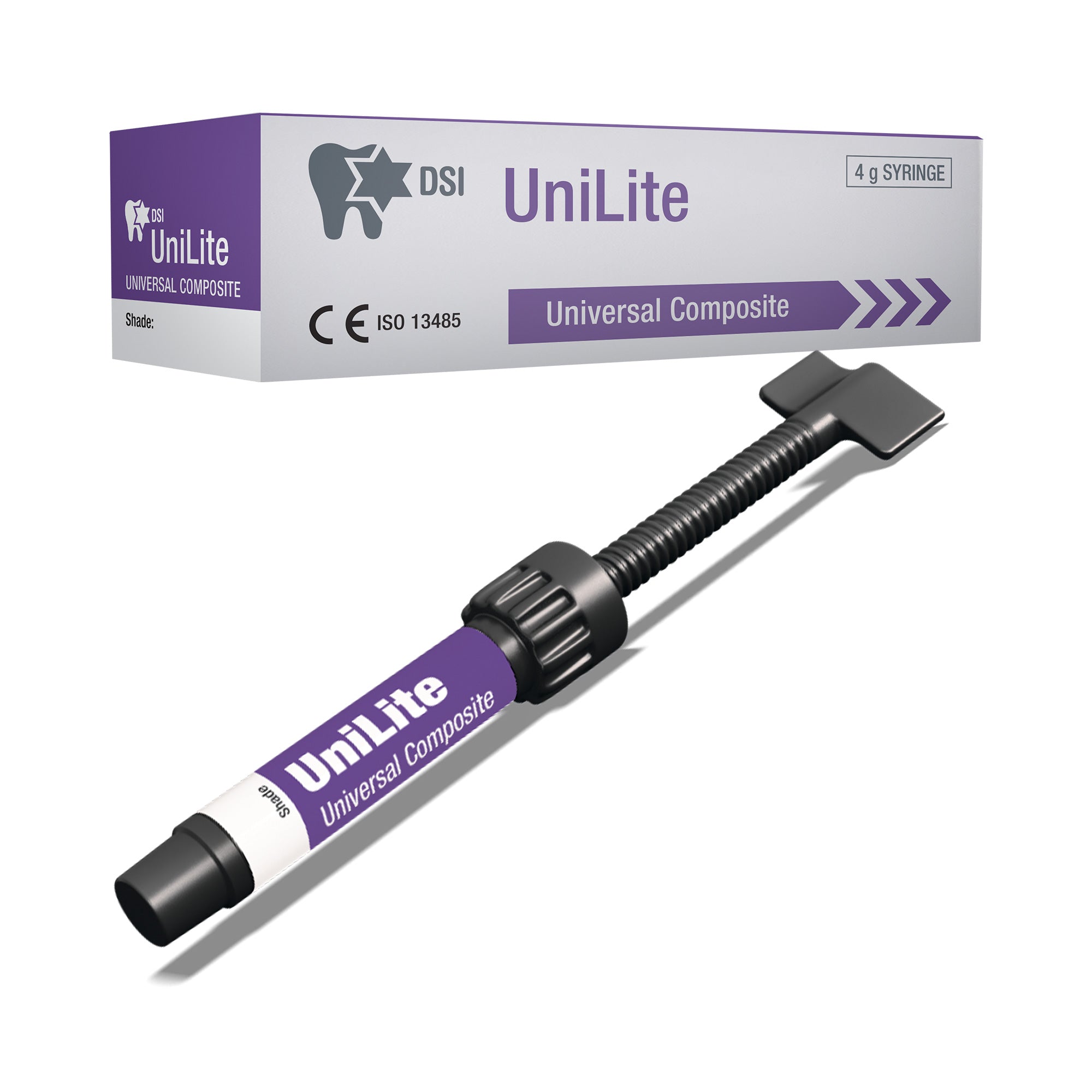 DSI UniLite Micro-Hybrid Composite Restoration Material 4g Syringe
