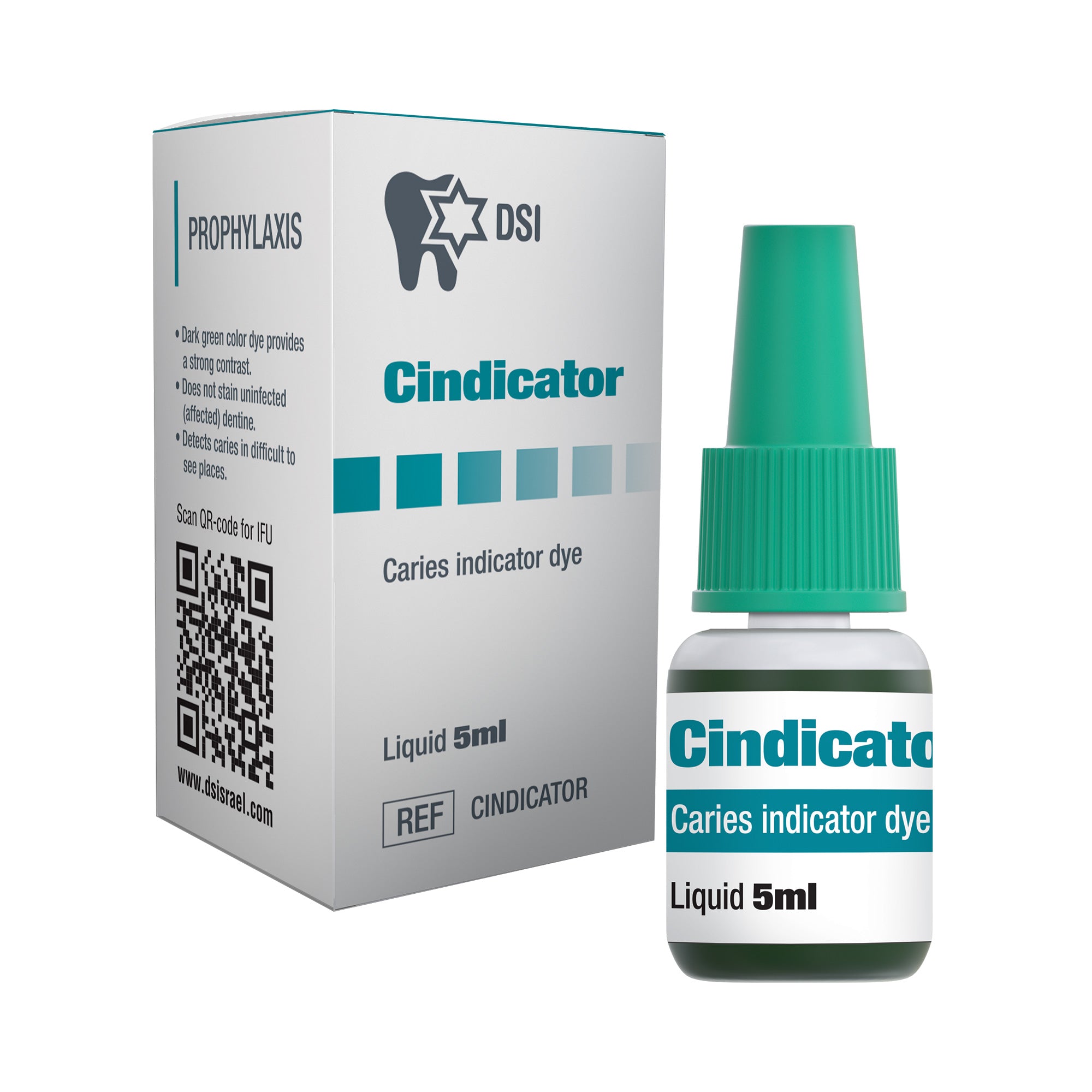 DSI Cindicator Dental Caries Indicator Detector Dye Green 5ml
