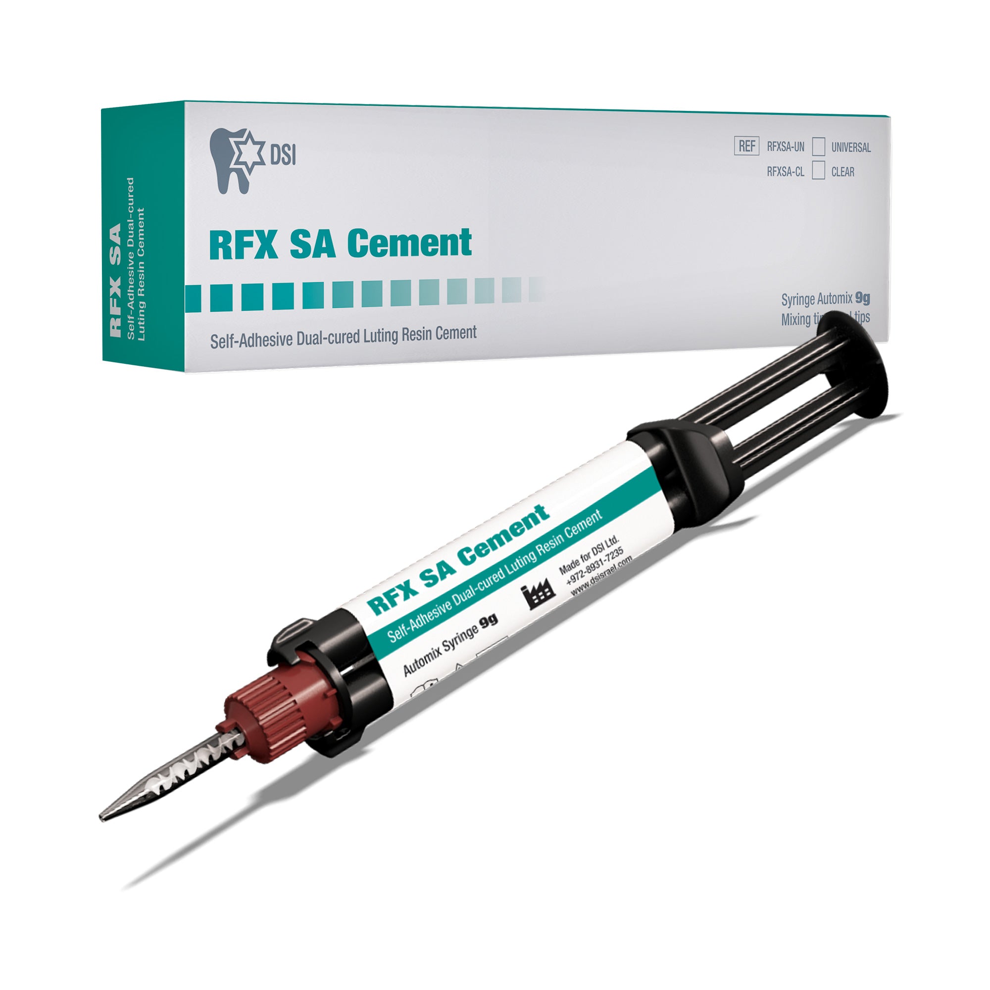 DSI RFX SA Dual-Cure Self-Adhesive Resin Cement For Crowns 9g