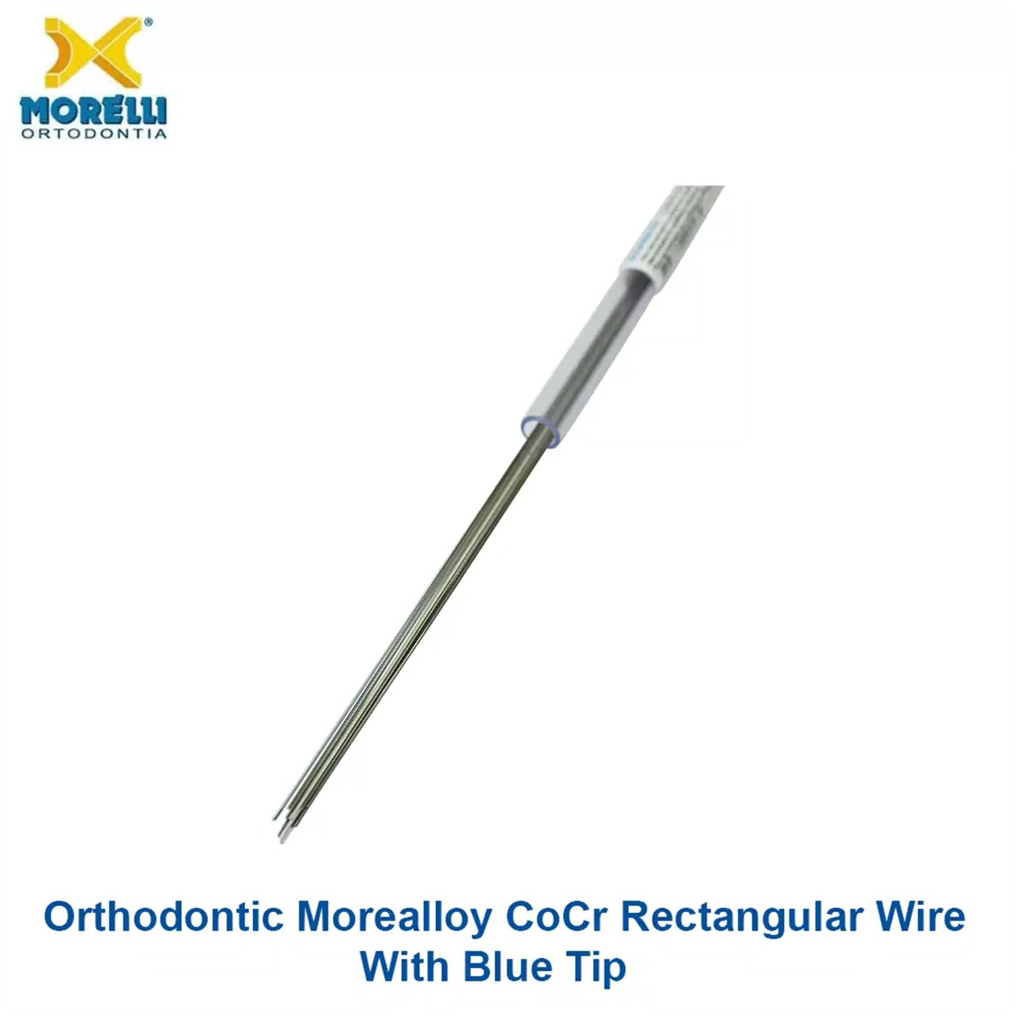 Morealloy CoCr Blue Tip Rectangular Wire Sticks 10pcs Morelli