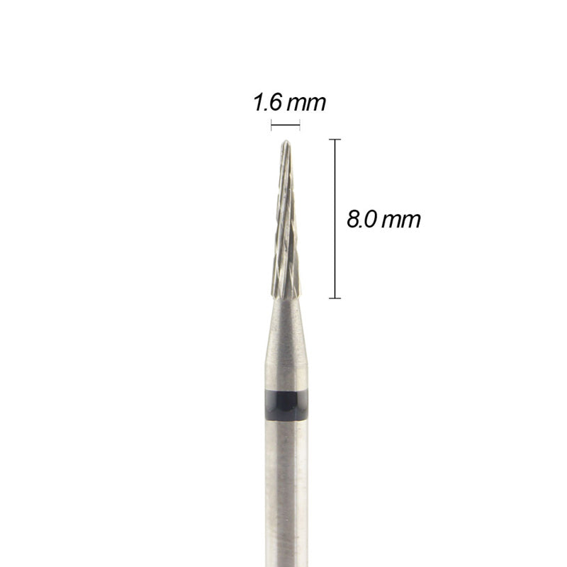Wilson Straight Edge Flame Super Coarse Carbide Bur - 8.0mm