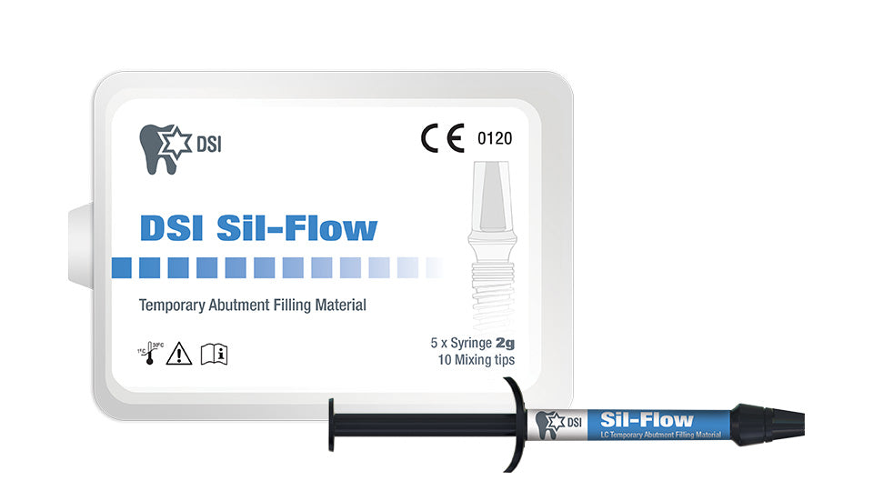 DSI Sil-Flow Light-cured Temporary Abutment Filling Material 2g x 5 Syringes