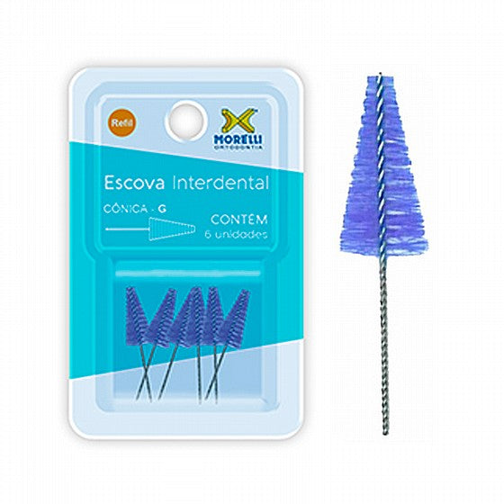 Morelli Interdental Clean Brushes Refill 6pcs Conical
