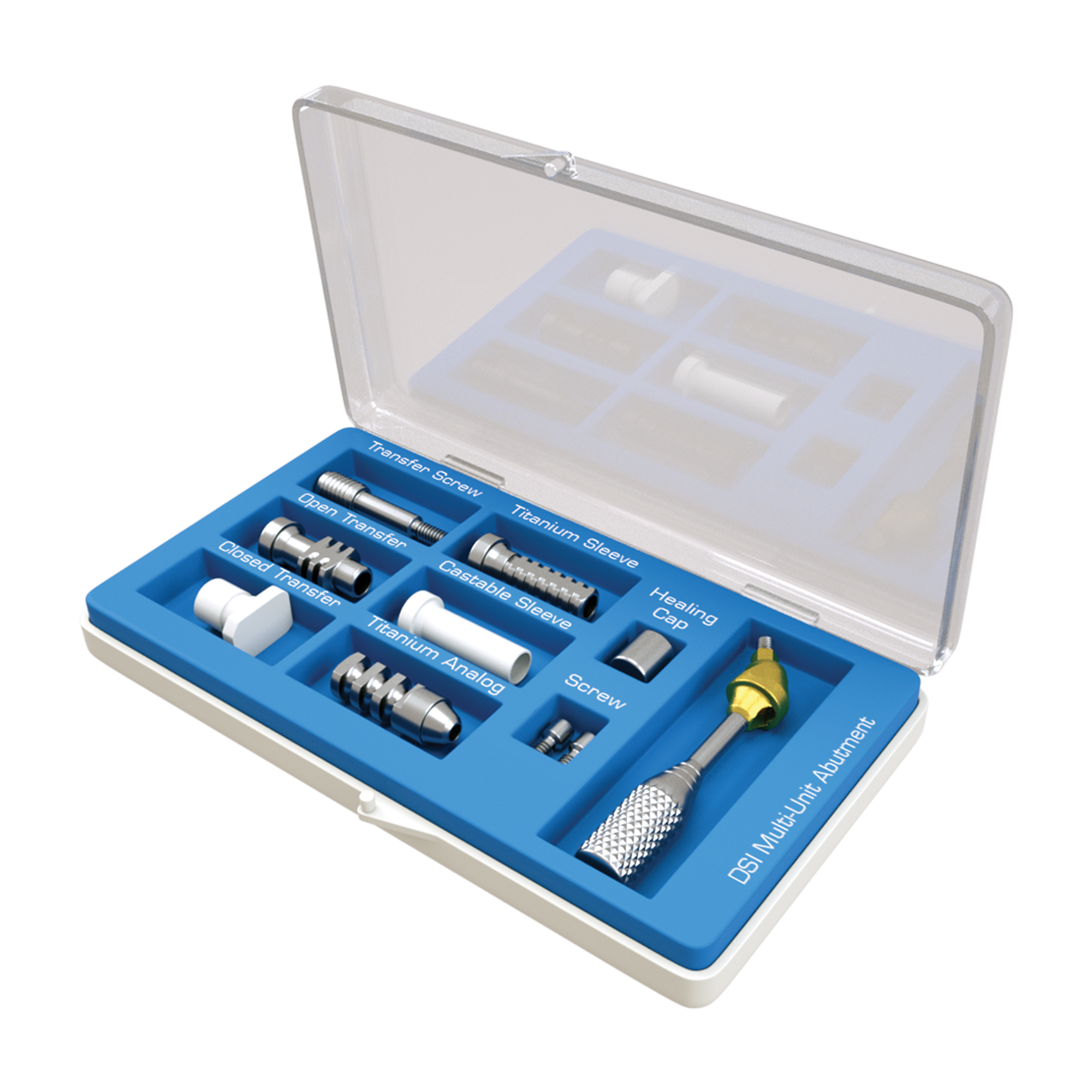 DSI Premium Angulated Multi Unit Abutment (M1.6) 4.8mm Full Set - Conical Connection NP Ø3.5mm