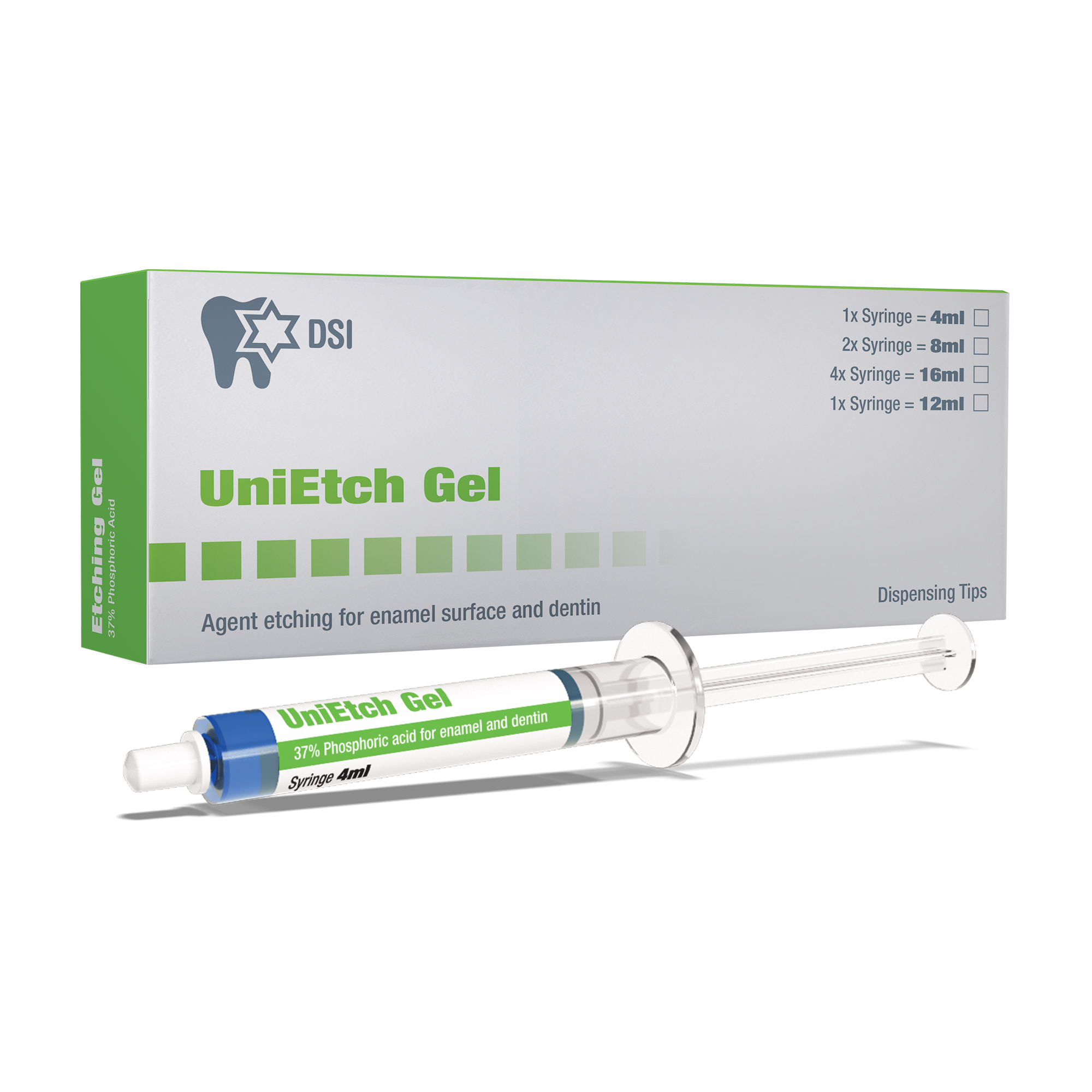 DSI UniEtch Etching gel 37% phosphoric acid In Syringe