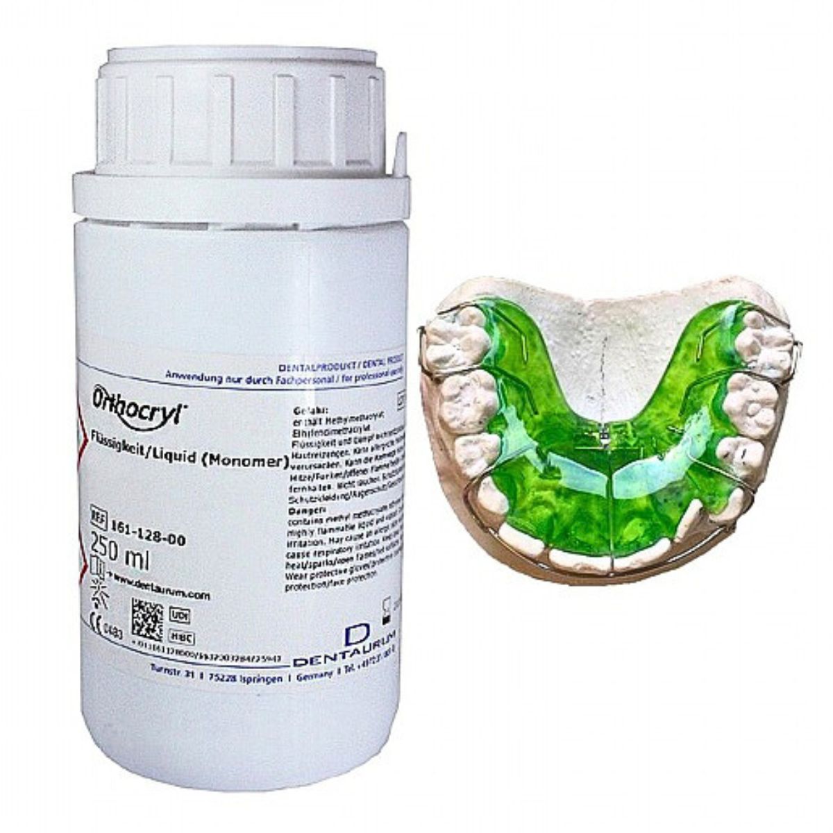 Dentaurum Orthocryl Green Acrylic Liquid 250ml