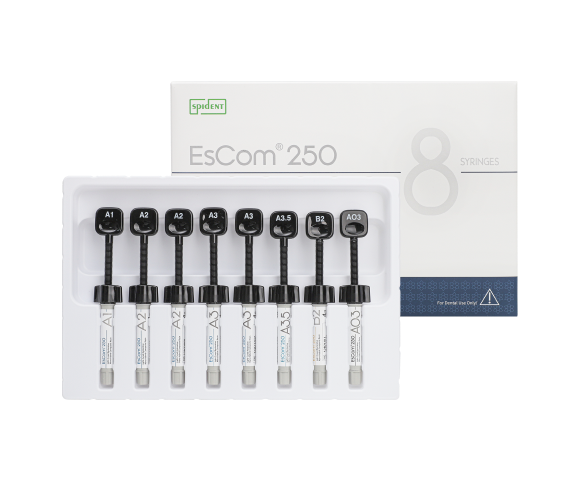 Spident EsCom250 Light-cured restorative hybrid composite resin 4g
