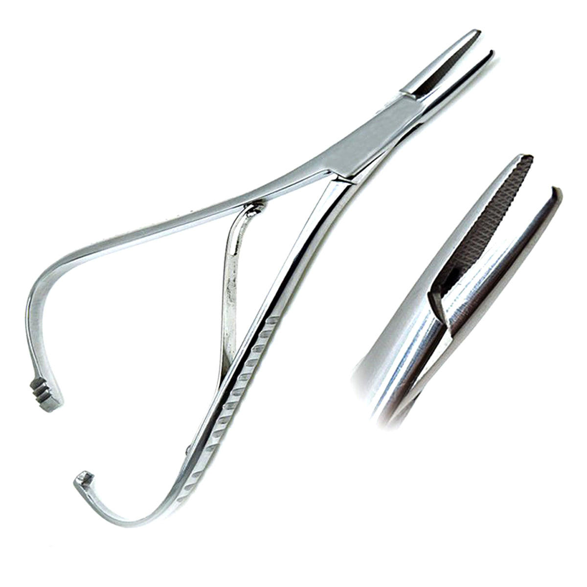 OrthoPremium Mathieu Tool With Hook Tip Needle Holder 14 cm