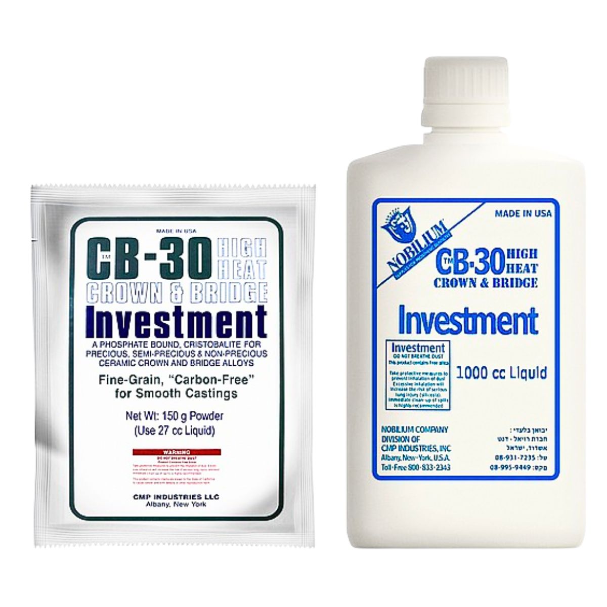 Nobilium  CB30 Investment Material 150x 100g Powder + 3L Liquid