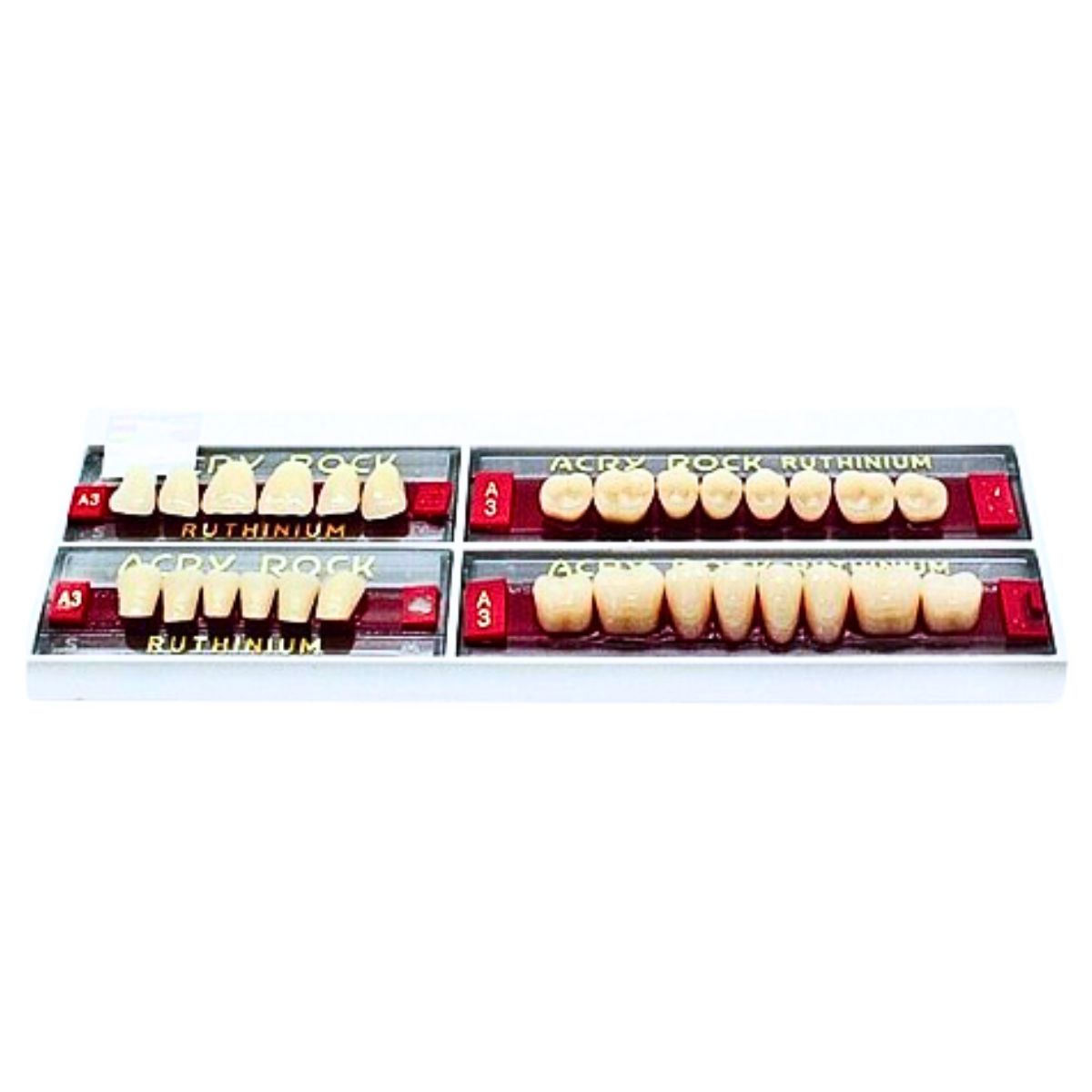Ruthinium Artificial Acrylic Teeth 28pcs Set A3