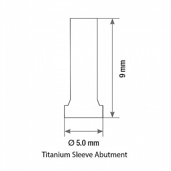 Titanium Sleeve Abutment MUA M1.6