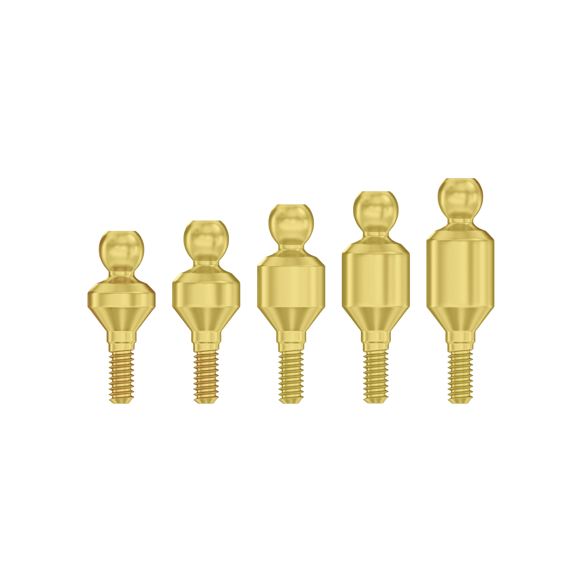 Straight Ball Attachment Full Set Narrow Ø2.00mm