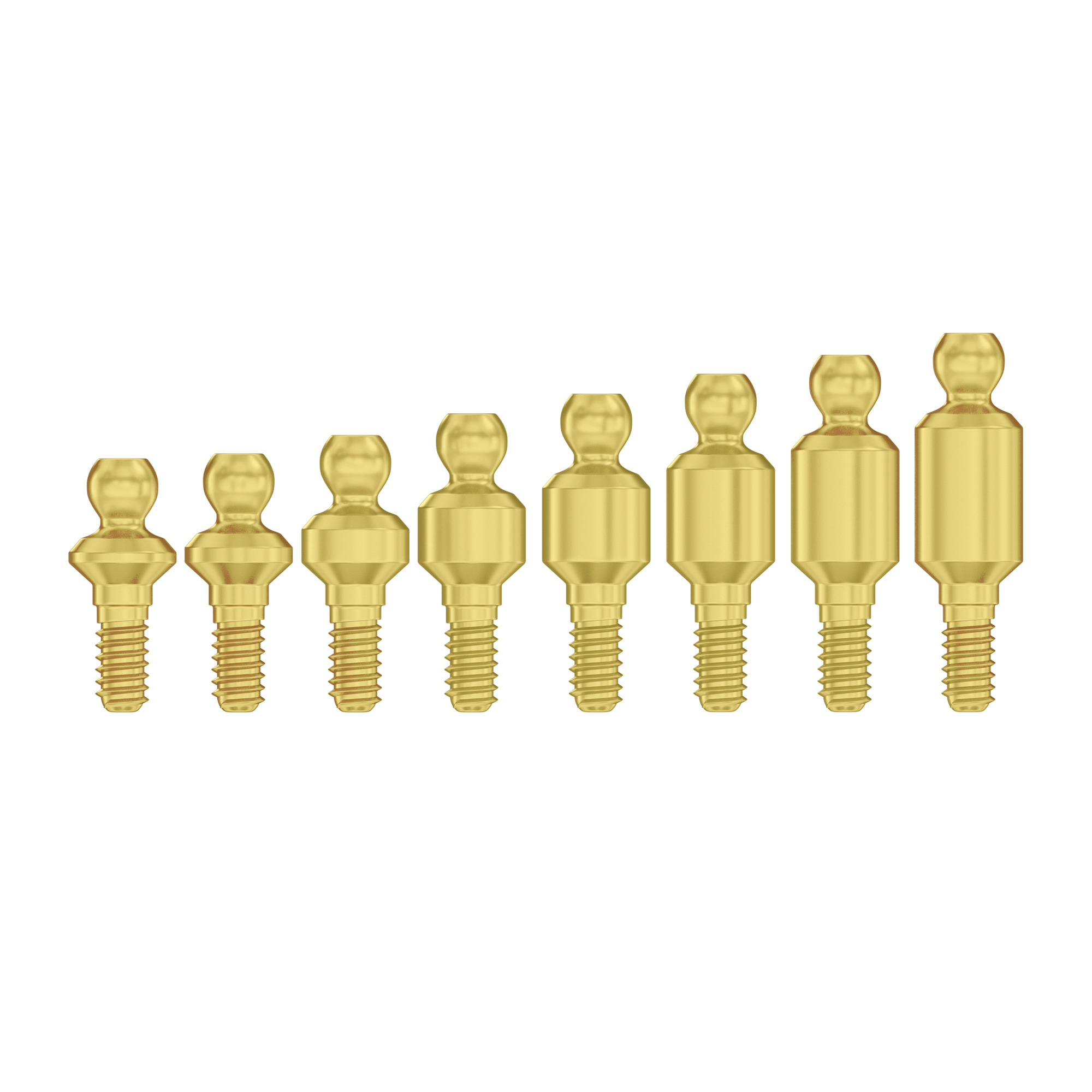 Straight Ball Attachment Full Set Ø2.42mm