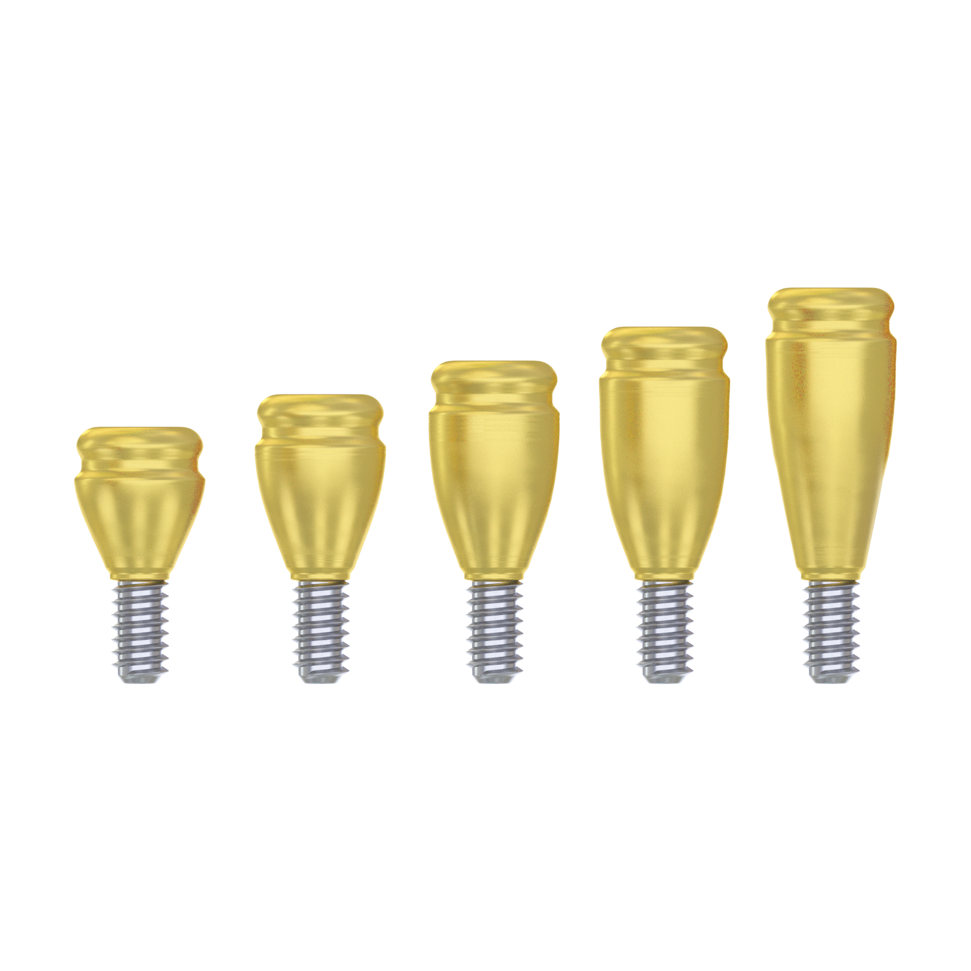 DSI Straight Loc-in Abutment 3.6mm FULL SET - Conical Connection NP Ø3.5mm