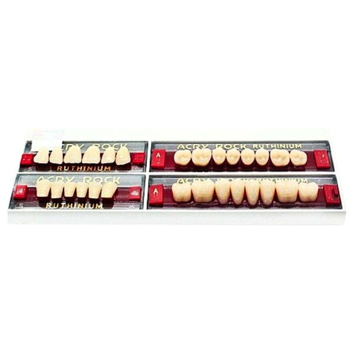 Ruthinium Artificial Acrylic Teeth 28pcs Set A4