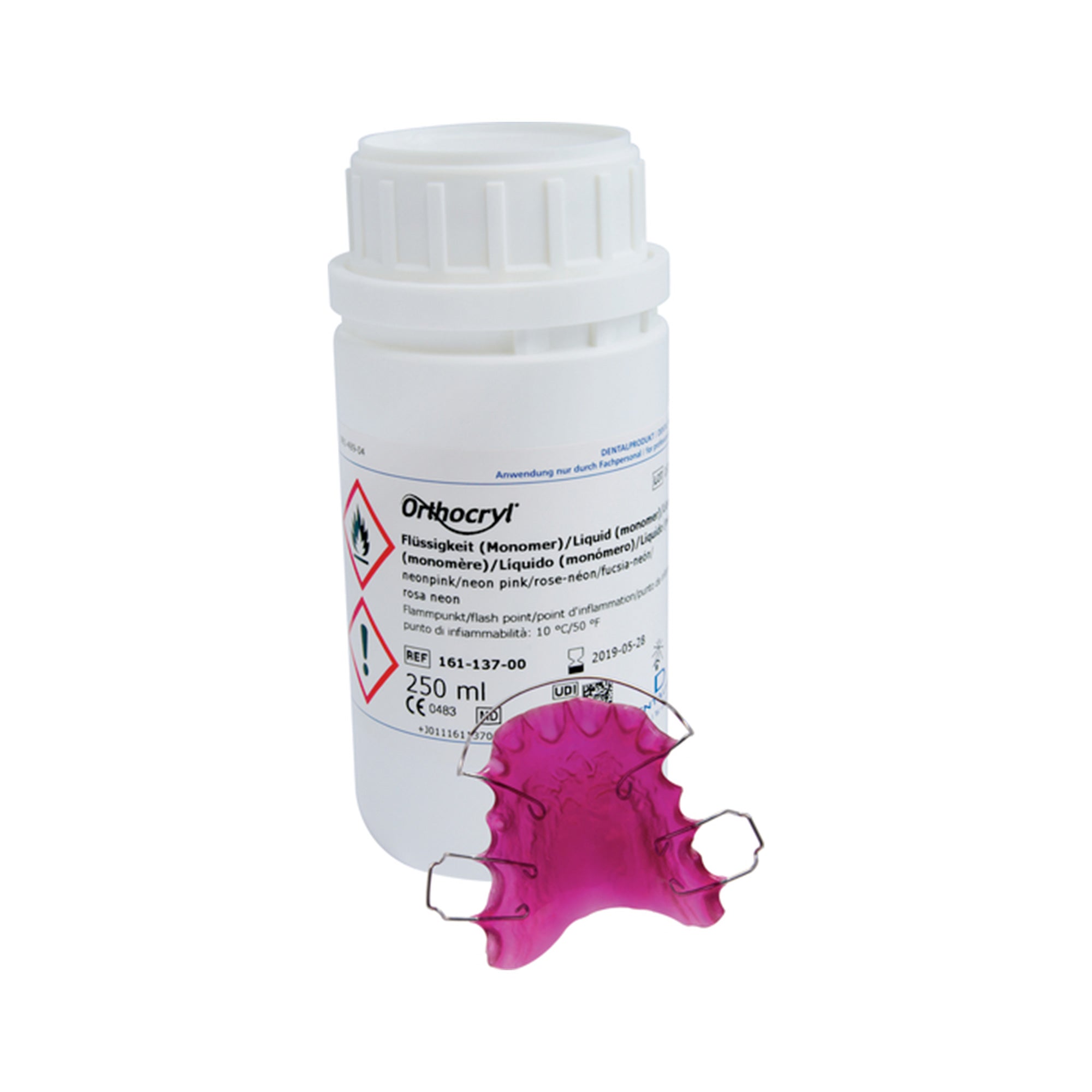 Dentaurum Orthocryl Neon Pink Acrylic Liquid 250ml
