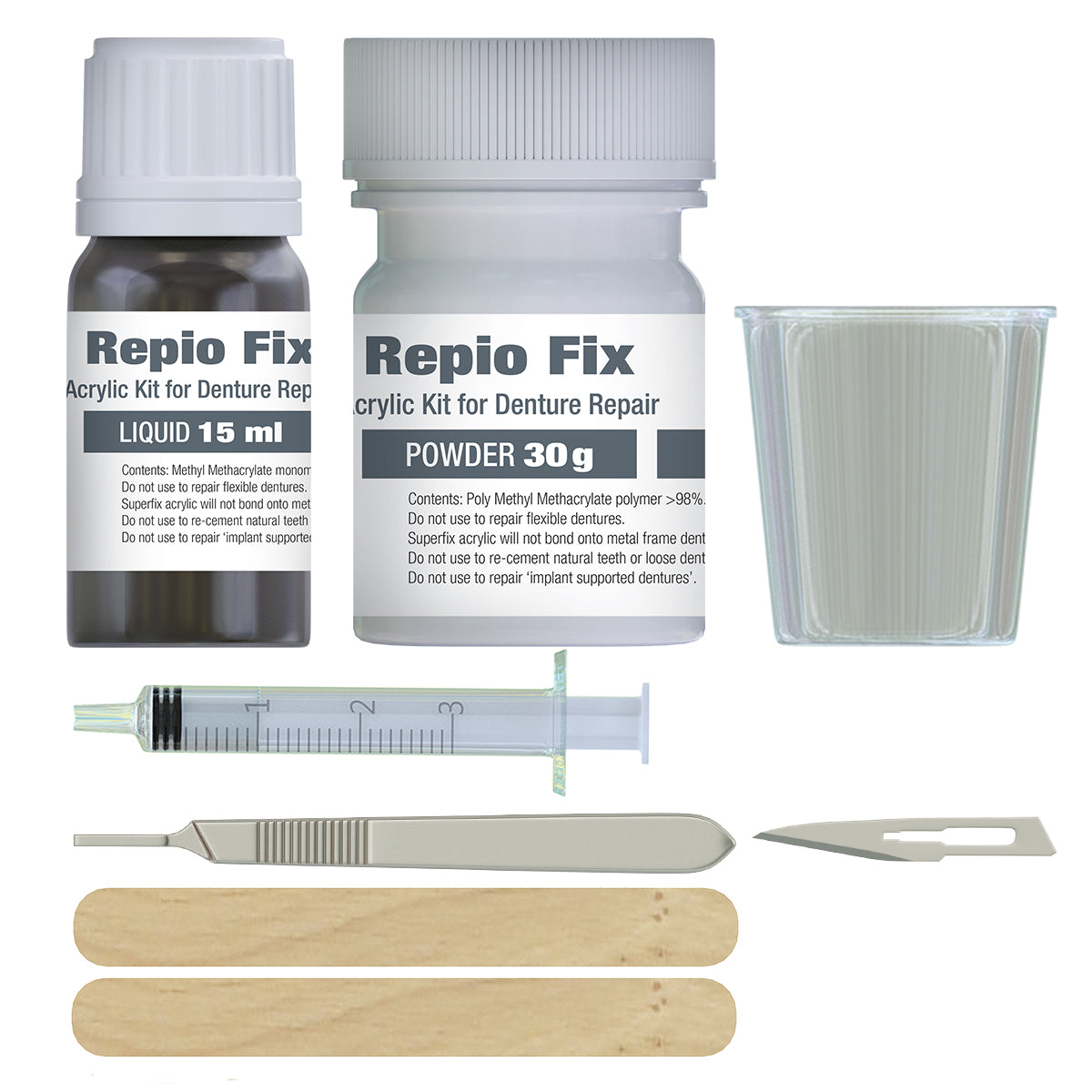 DSI Repio Fix Acrylic Kit for Denture Repair