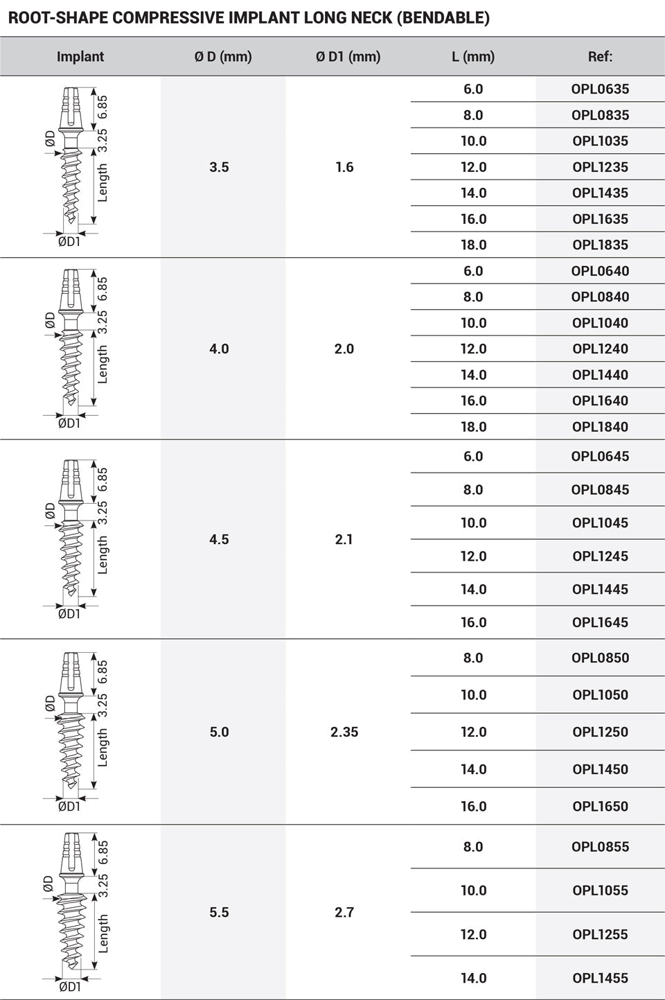 One-Piece Root-shaped Long Neck Implant