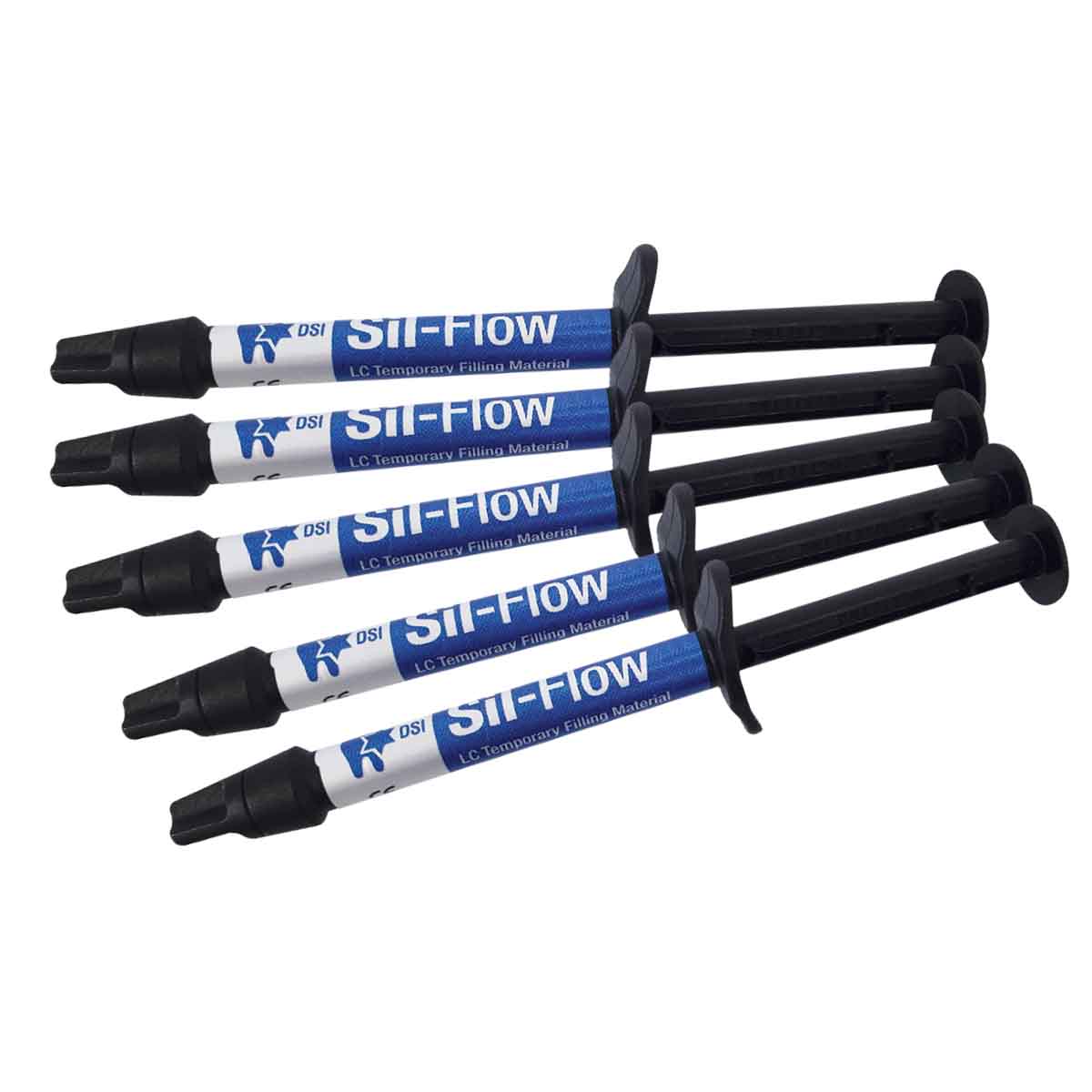 DSI Sil-Flow Light-cured Temporary Abutment Filling Material 2g x 5 Syringes