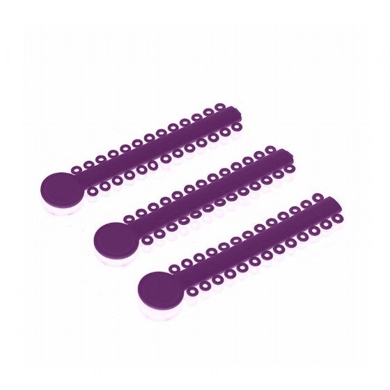 Magic Elastic Ligatures Modules Ties For Brackets Purple 1000pcs