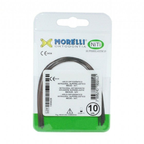 Morelli NiTi Super Elastic Archwire Round 10pcs pack