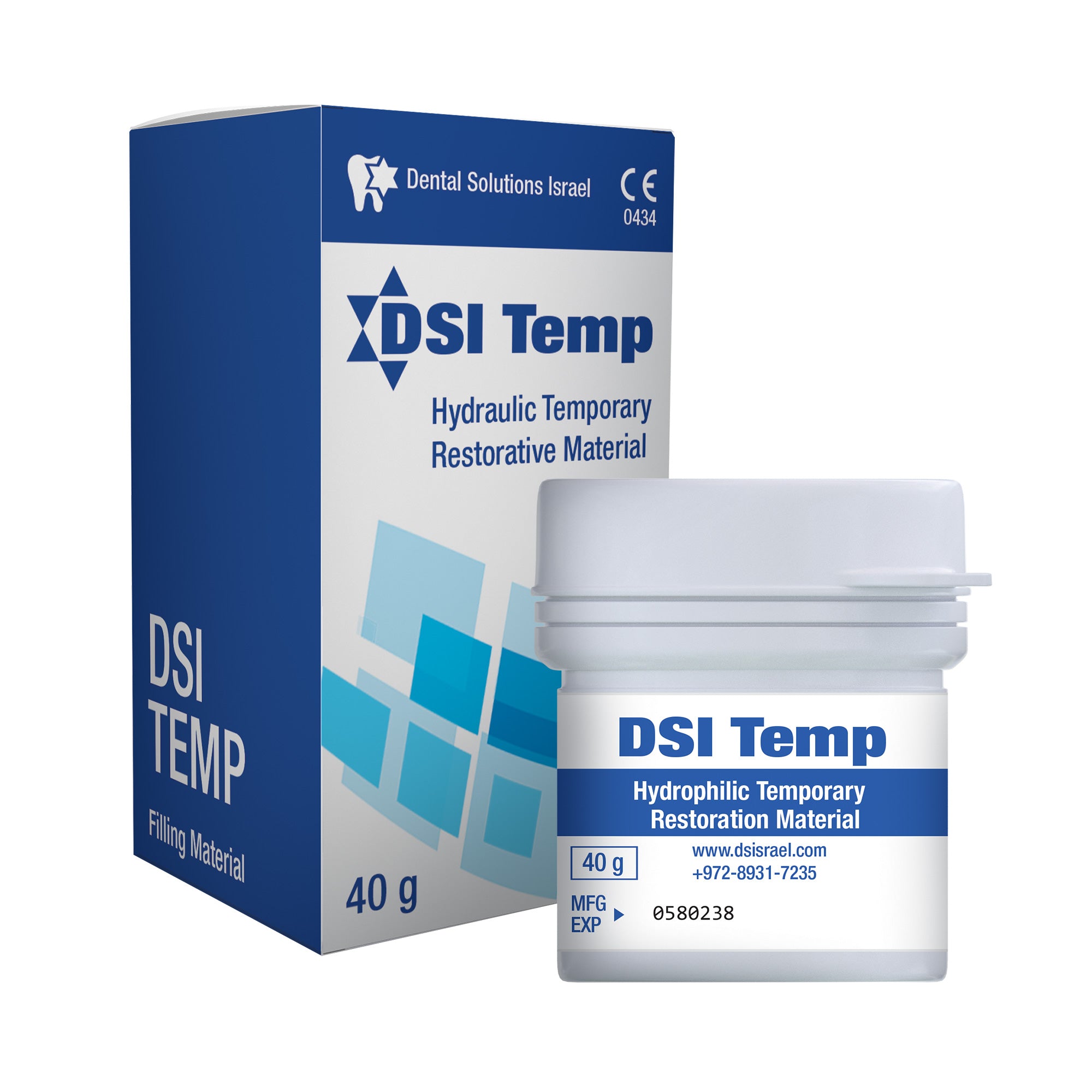 DSI Temp Temporary Restorative Filling Material / Cavity Filler 40g Jar