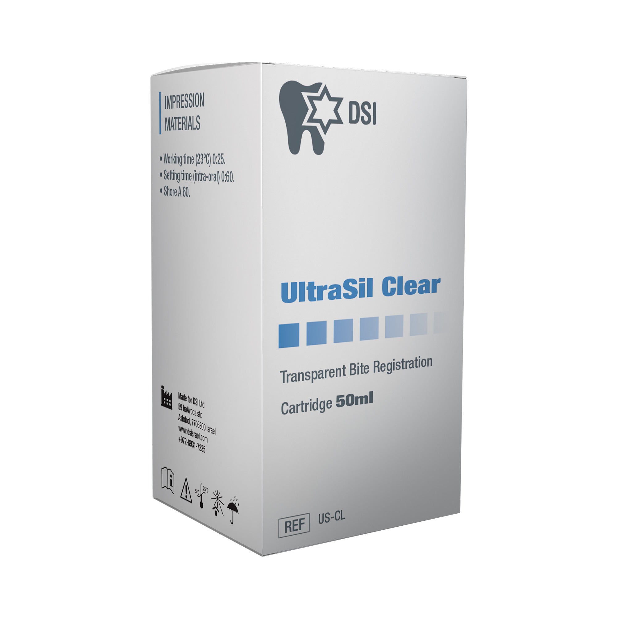 DSI Ultrasil Clear - Transparent Bite Registration Material In 50ml