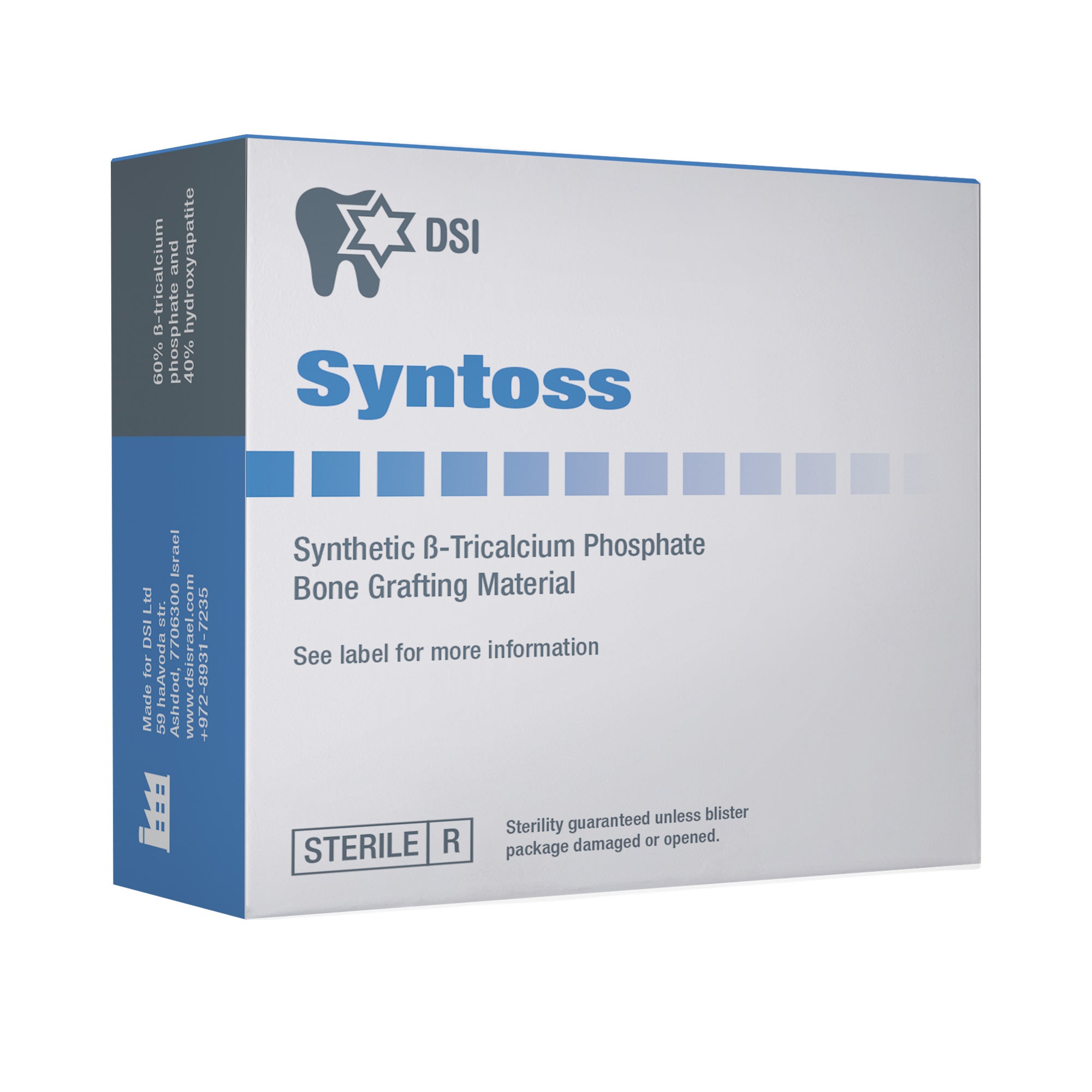 DSI Syntoss Synthetic Bone Graft TCP/HA Mix in Blocks Alloplast