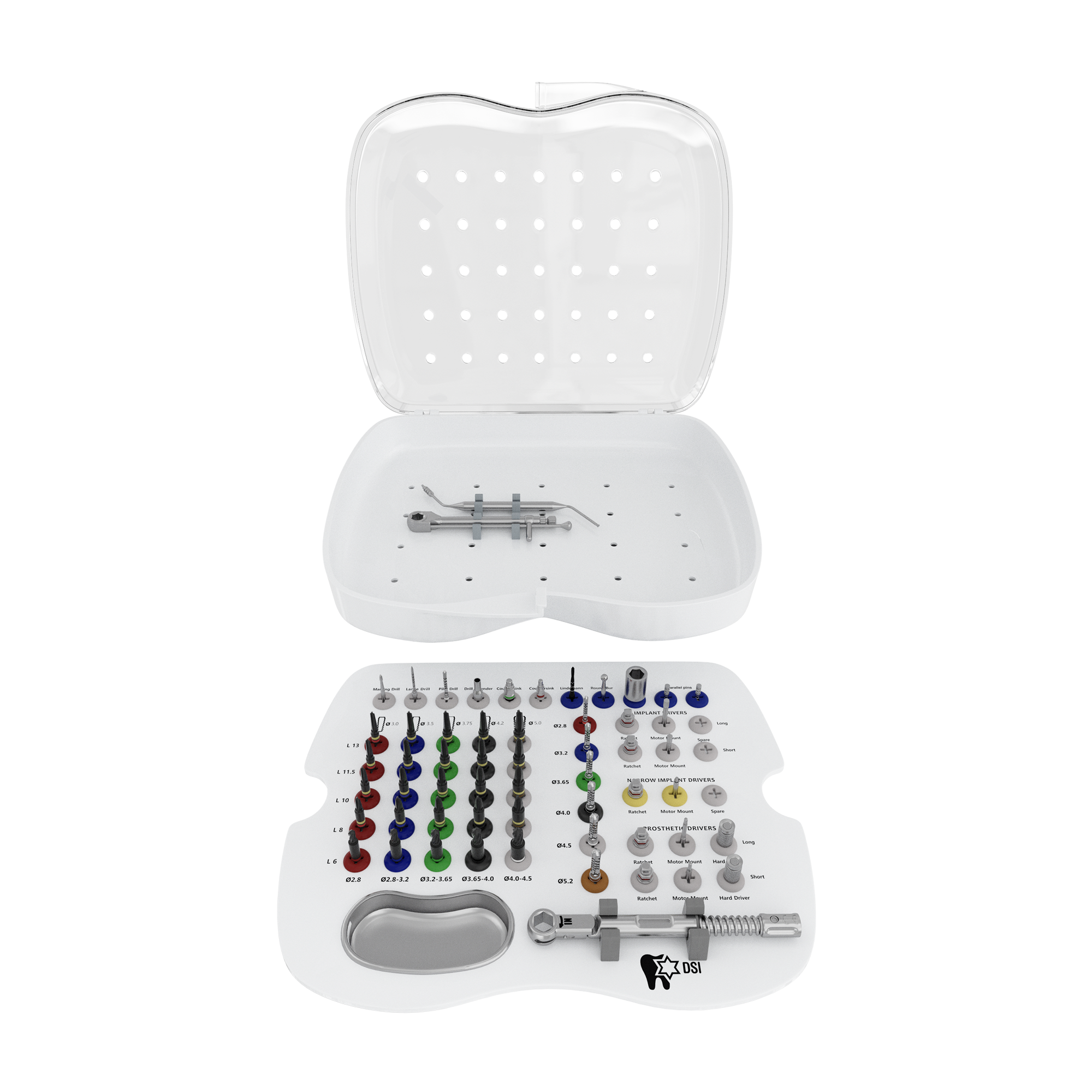 DSI SK006 Conical Drills Surgical Kit For Advanced Implant Maxillo-fascial Treatment