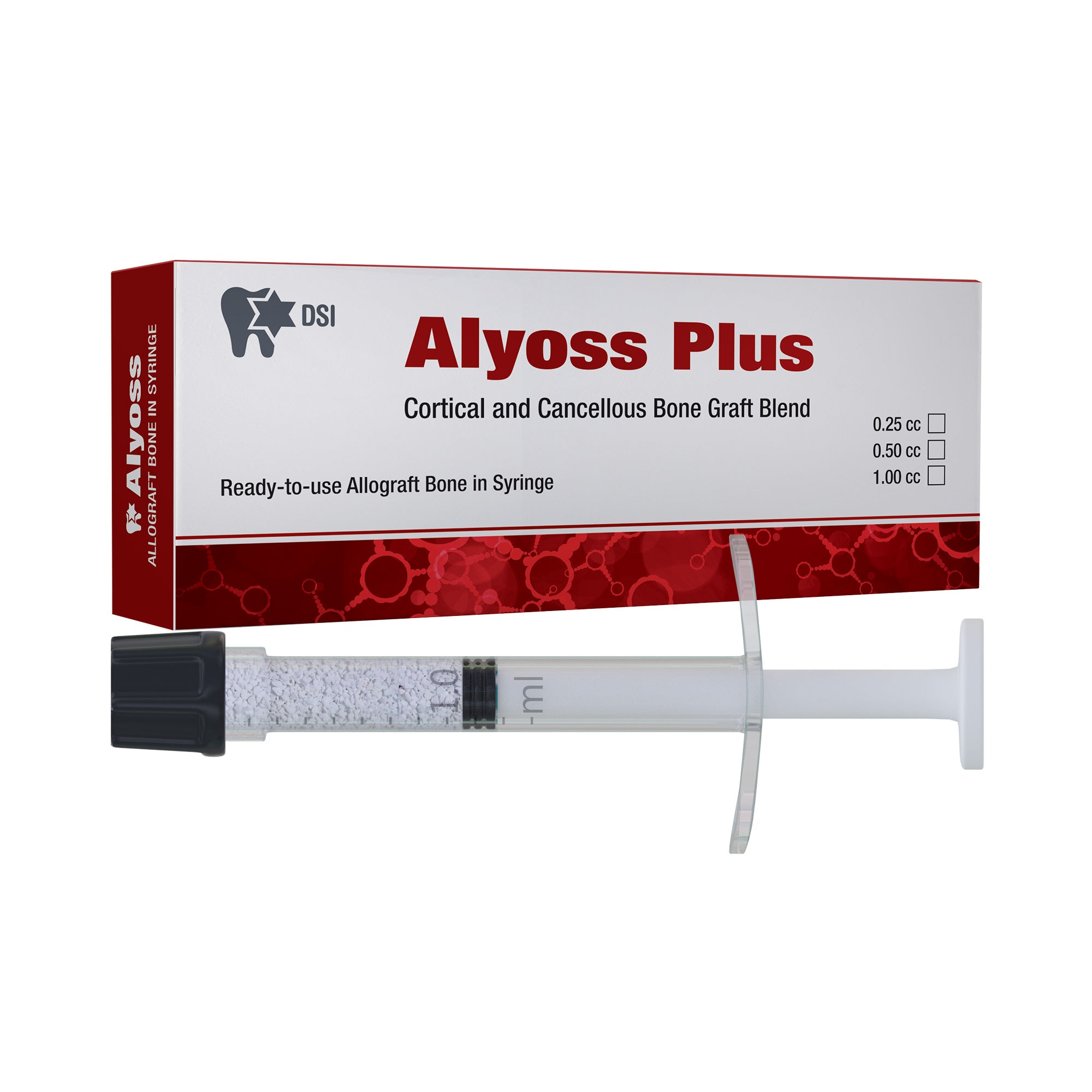 DSI Alyoss Allograft Natural Bone Graft Cortical-Cancellous Mix In Syringe