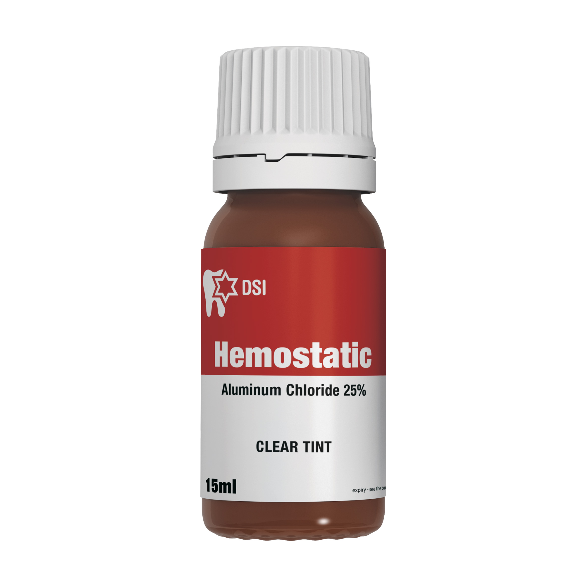 DSI Hemostatic Liquid 25% aluminum chloride Stops Bleeding 15ml Bottle