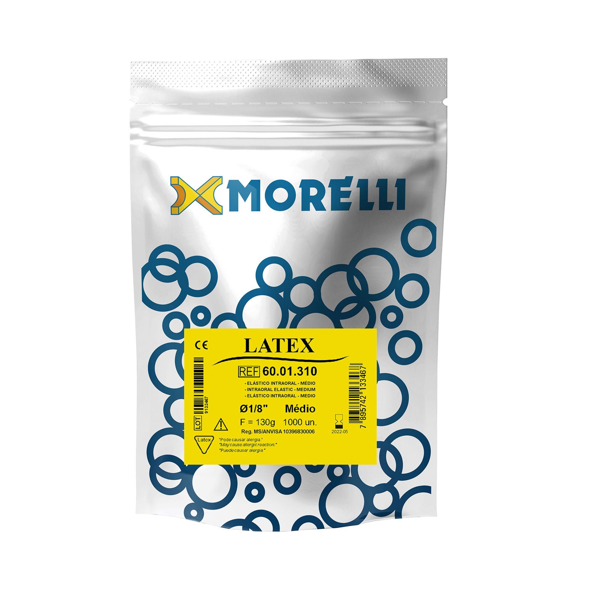 Morelli Orthodontic Latex Intraoral Elastics 4.5oz Medium 1000pcs