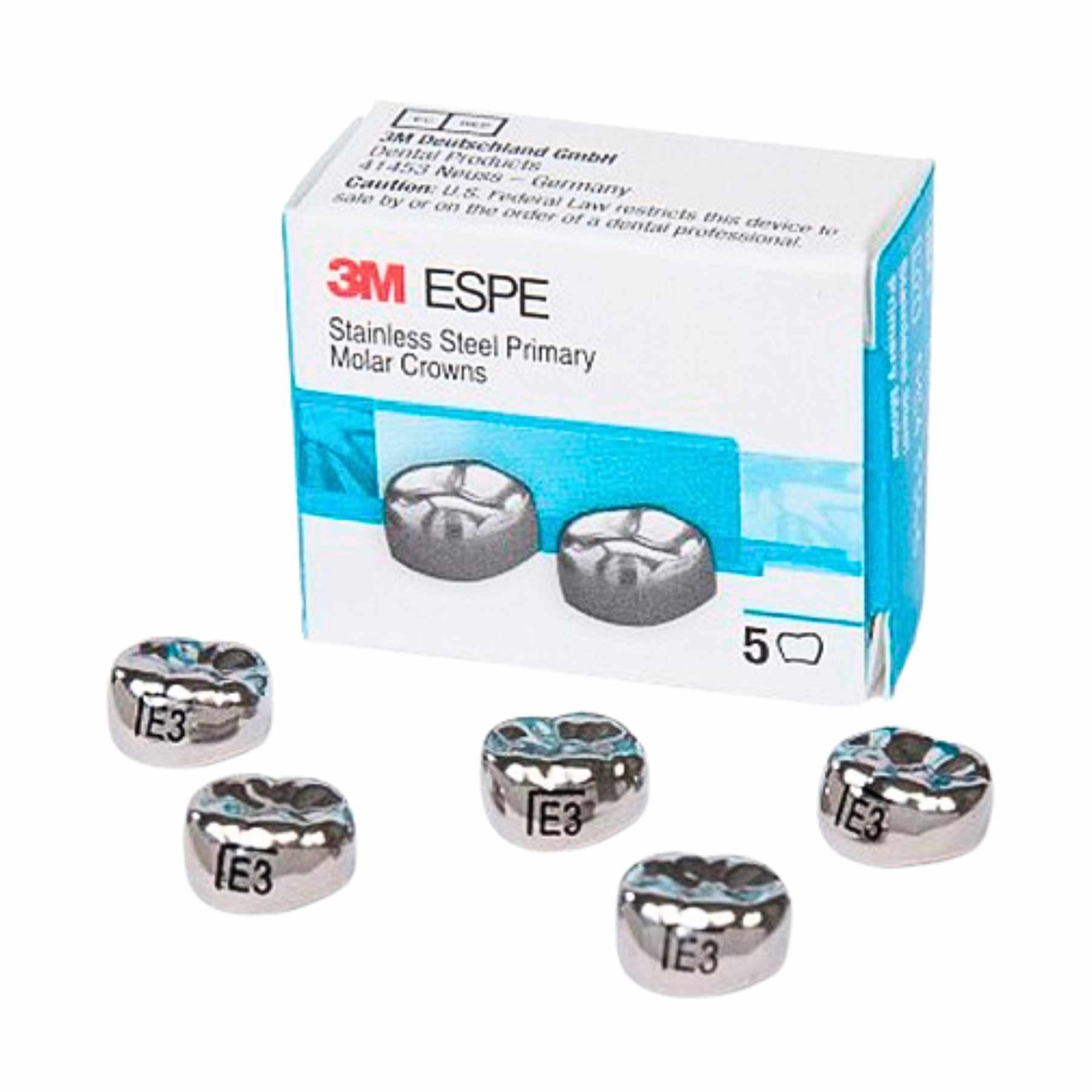 3M ESPE Stainless Steel Crowns 5pcs
