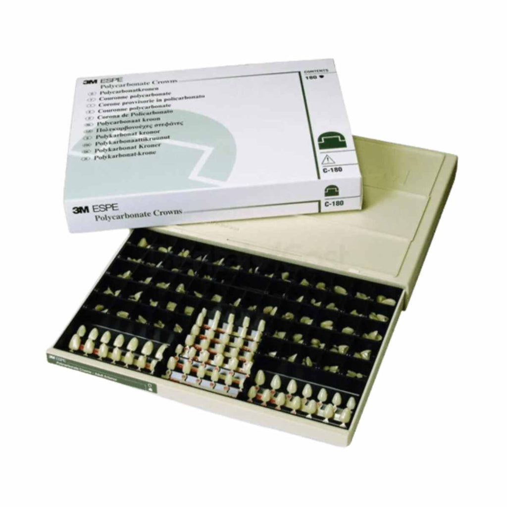 Crown Kit 3M Polycarbonate Crowns Anterior Kit 180/Box