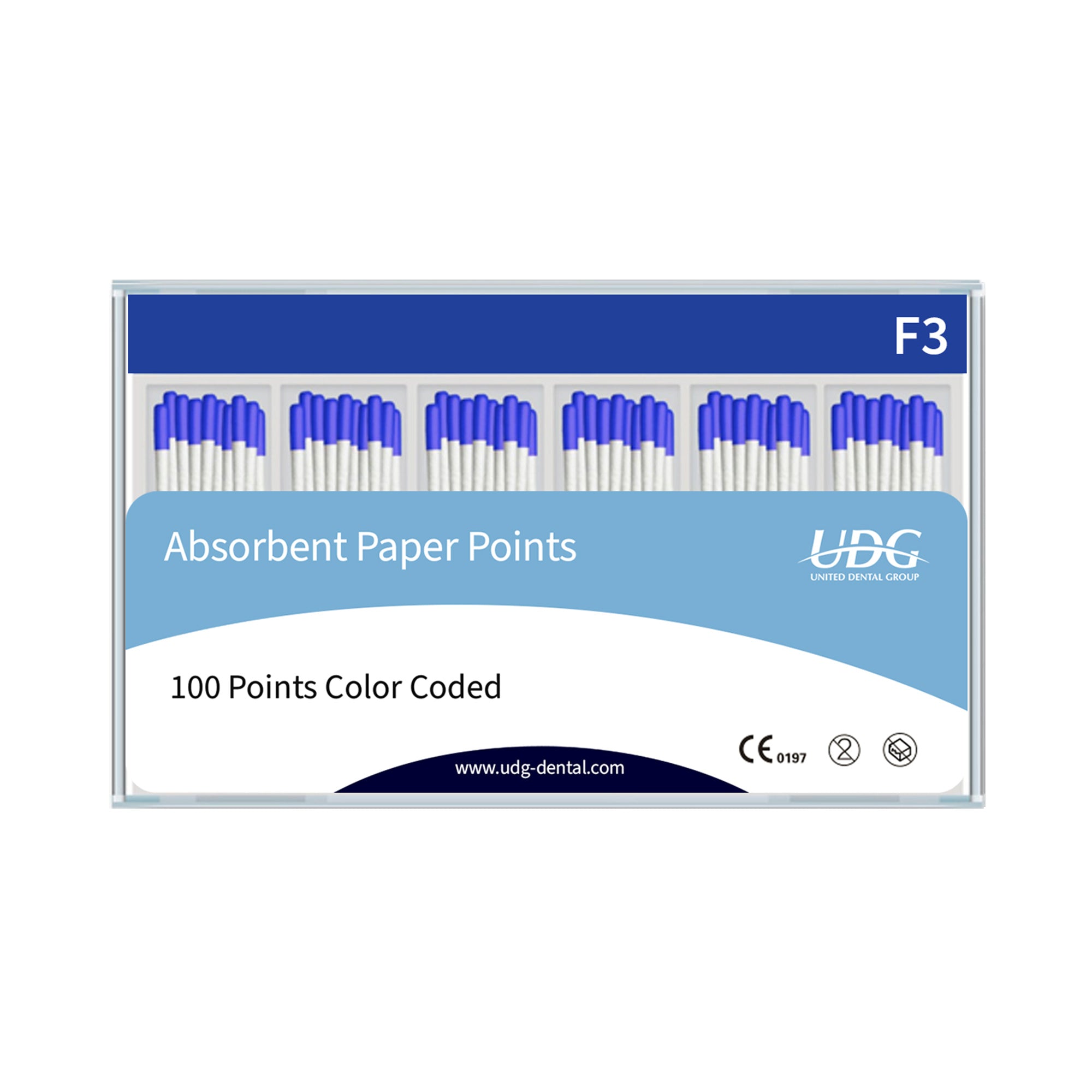 UDG Absorbent Paper Points for Protaper System 100 pcs