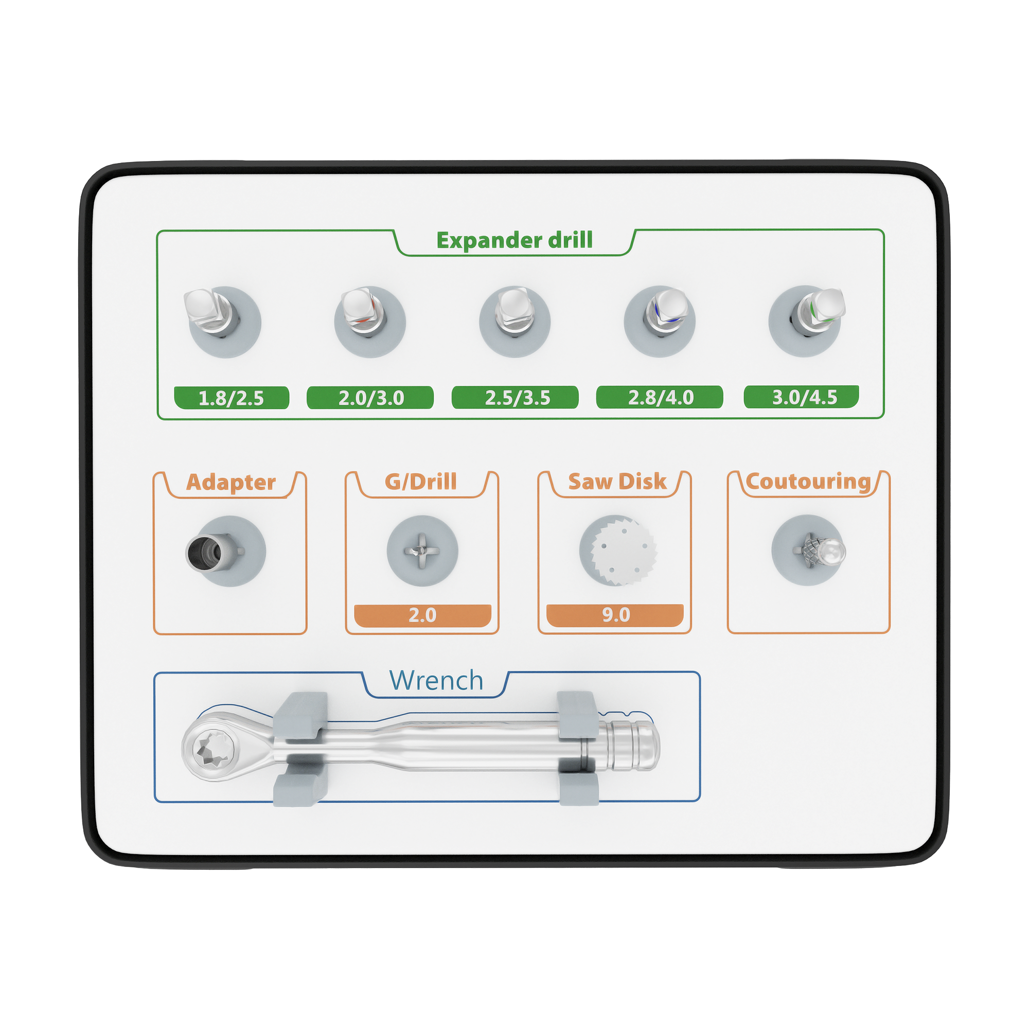 DSI Bone Expander Drill Kit For Osteotomy Expansion and Immediate Implant Insertion