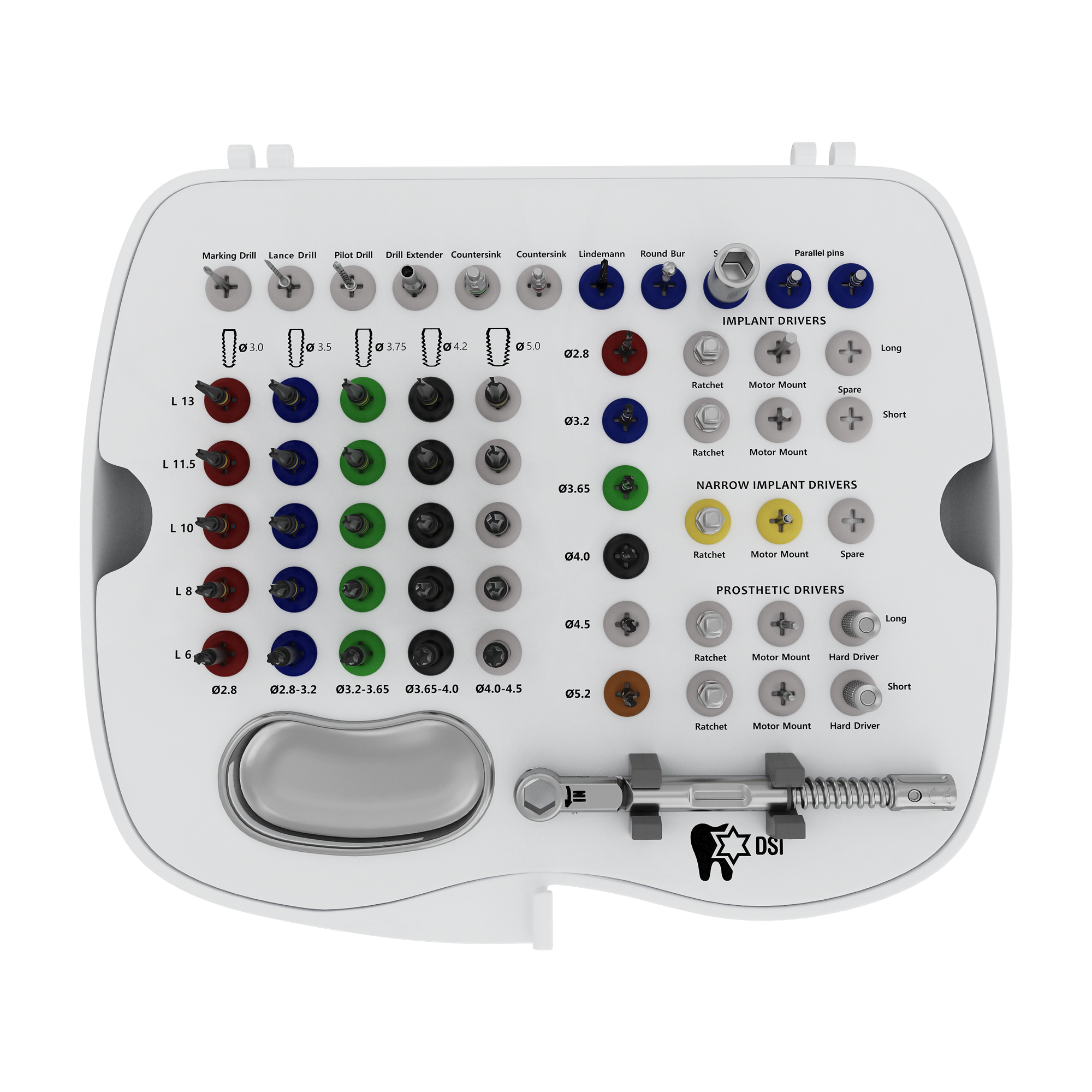 SK006C Pro Kit with Conical Drills