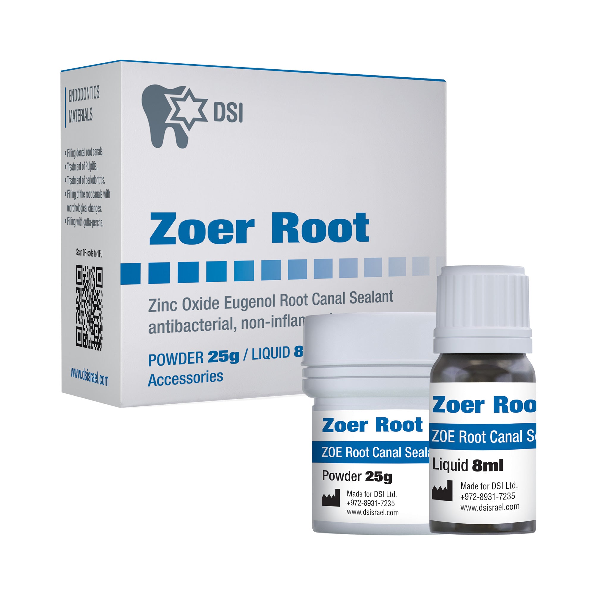 DSI Zoer Root - Zinc Oxide Eugenol Root Canal Sealer 25g + 8ml